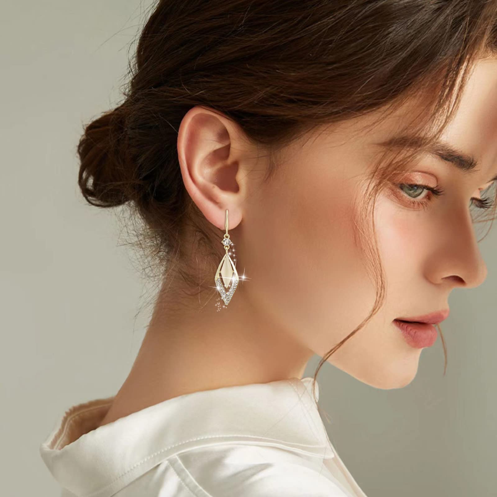 925 Sterling Silver Hypoallergenic Dangle Earrings for Women | Valentine's Day Gifts | Prime Day Special Deals 2025 | Elegant Jewelry for Date Night, Wedding & Special Occasions