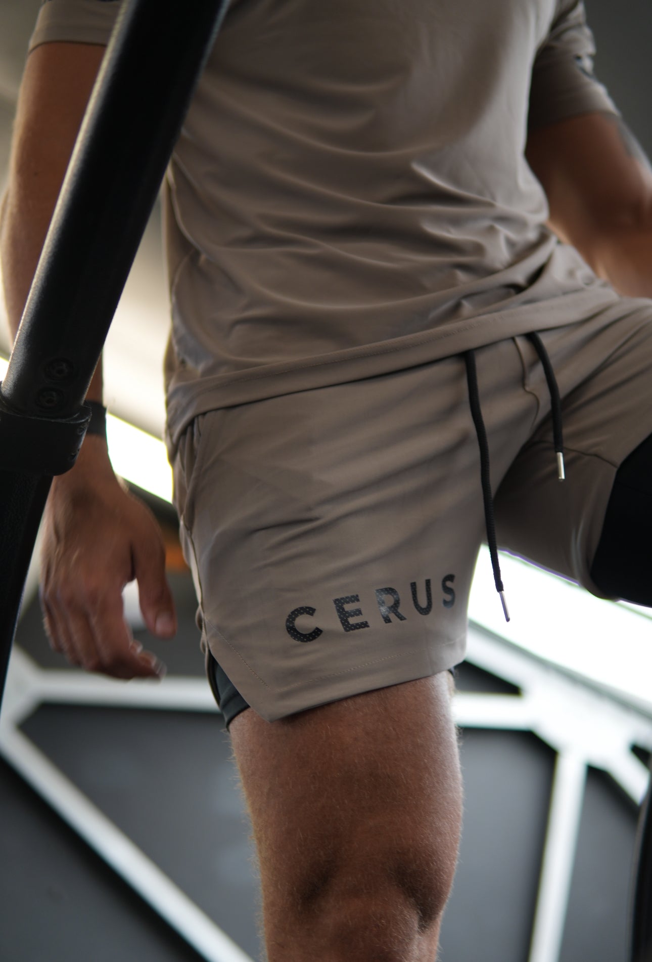 Cerus Biscuit Fusion 2-in-1 Running Shorts for Men - Quick-Dry Athletic Workout Shorts with Built-in Liner - Perfect for Gym, Jogging & Outdoor Activities