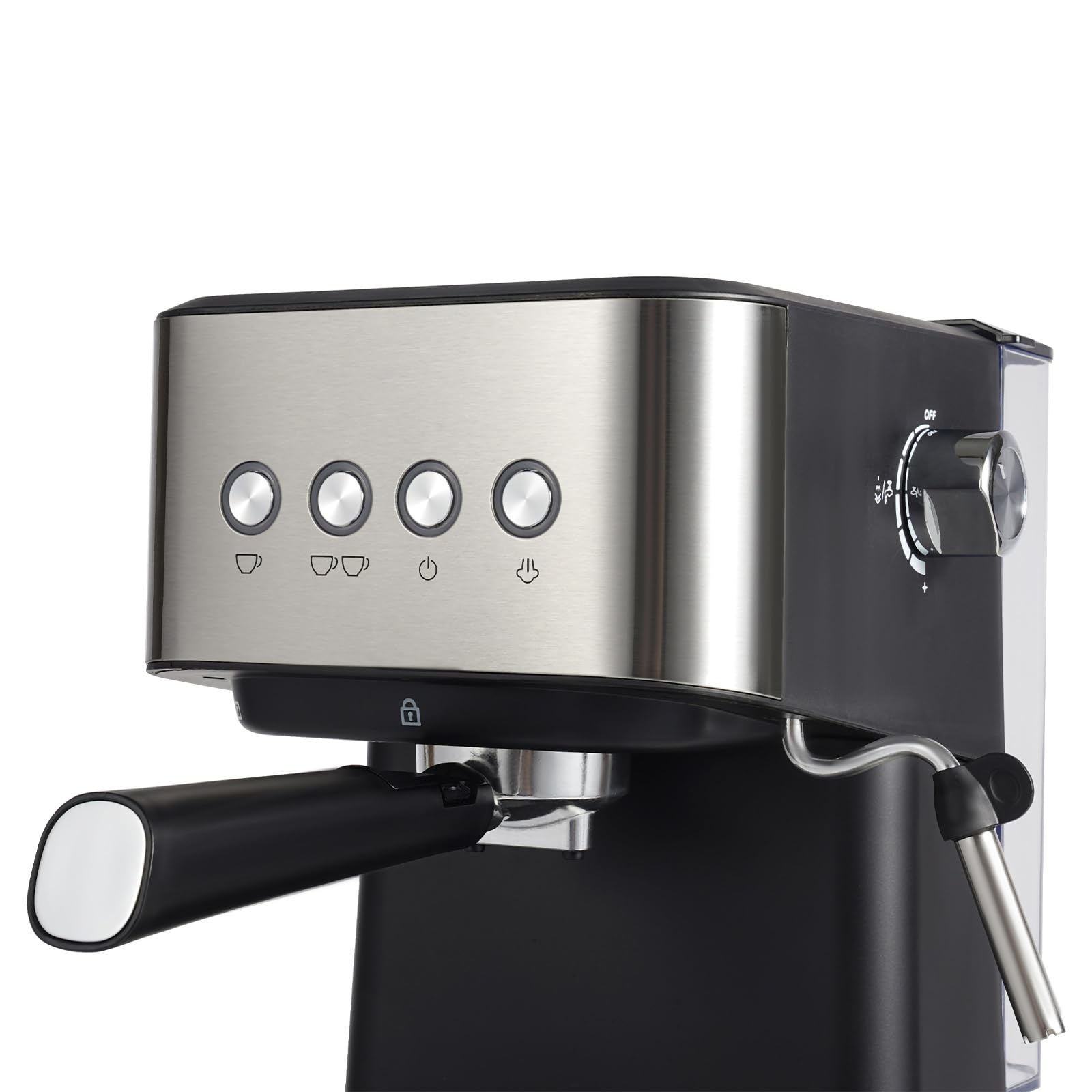1.5L/50.73oz Semi-Automatic Drip Coffee Maker with Adjustable Steam Nozzle - 1050W 110V for Home, Office, Cafe & Hotel Use | Perfect for Morning Brews, Office Coffee Breaks & Hospitality Services