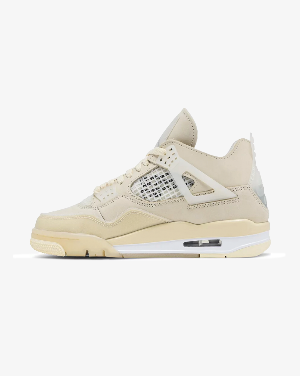 Nike x Off-White Jordan 4 Retro SP Women's Sneakers Sail White - Limited Edition Basketball Shoes for Women | Streetwear Fashion & Gym Workout