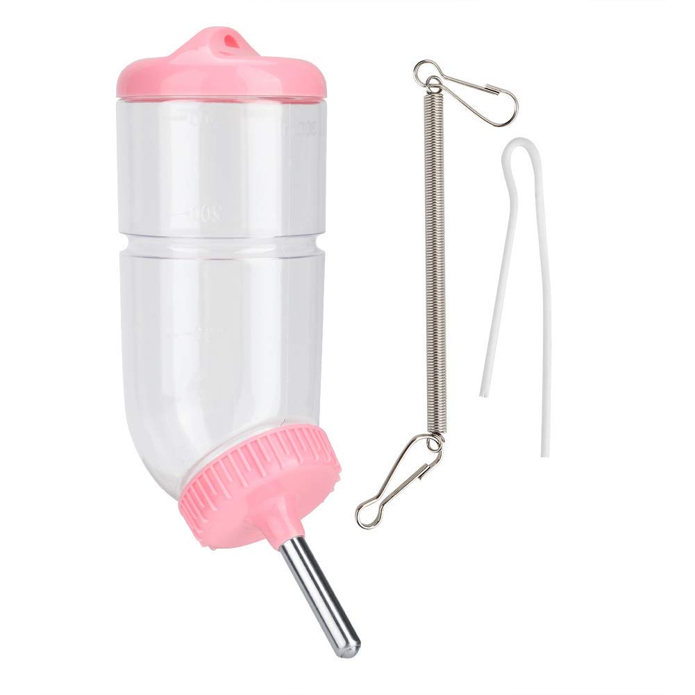 Small Animal Water Bottle for Rabbits, Hamsters - Leak-Proof Drinking Feeder Dispenser - Perfect for Cages, Hutches, and Pet Travel Accessories