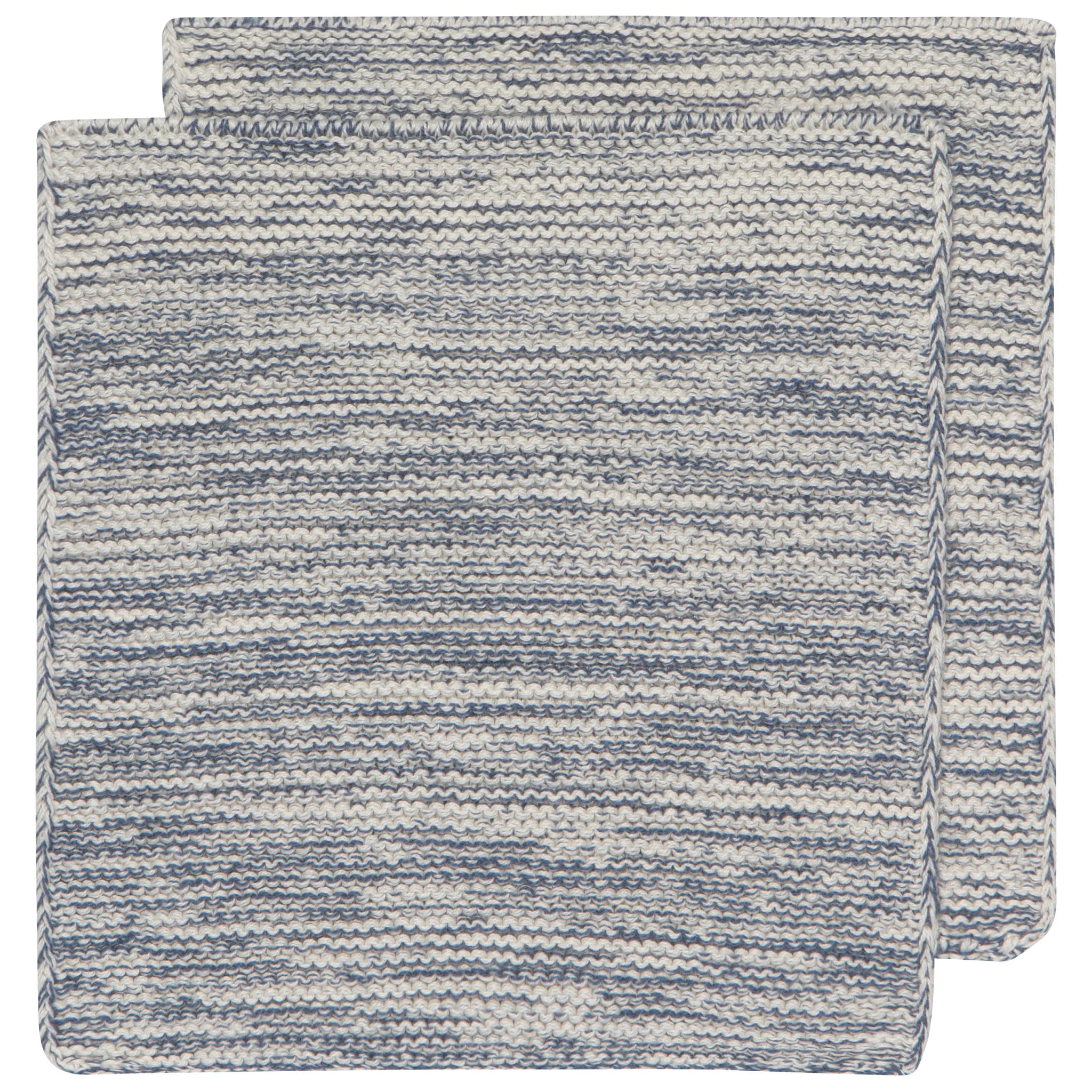 Premium Danica Heirloom Knit Dishcloths Set of 2 - Midnight Blue - Ultra Absorbent & Durable Cotton Kitchen Towels for Washing Dishes, Cleaning Countertops & Home Decor