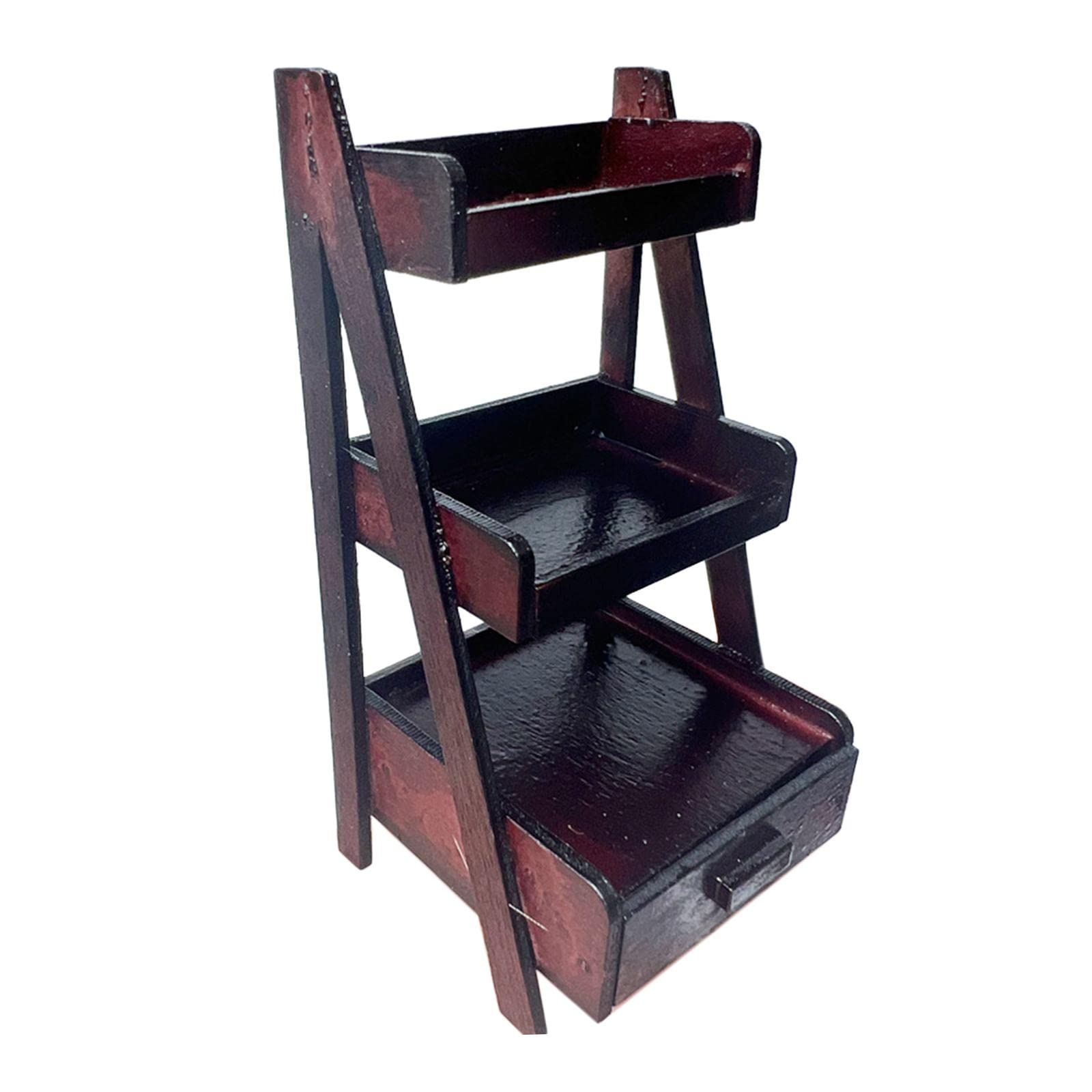 Mini Wooden Plant Stand - Decorative Display Shelf for Flower Pots, Micro Landscapes & Home Decor - Perfect for Living Room, Bedroom & Office Accessories