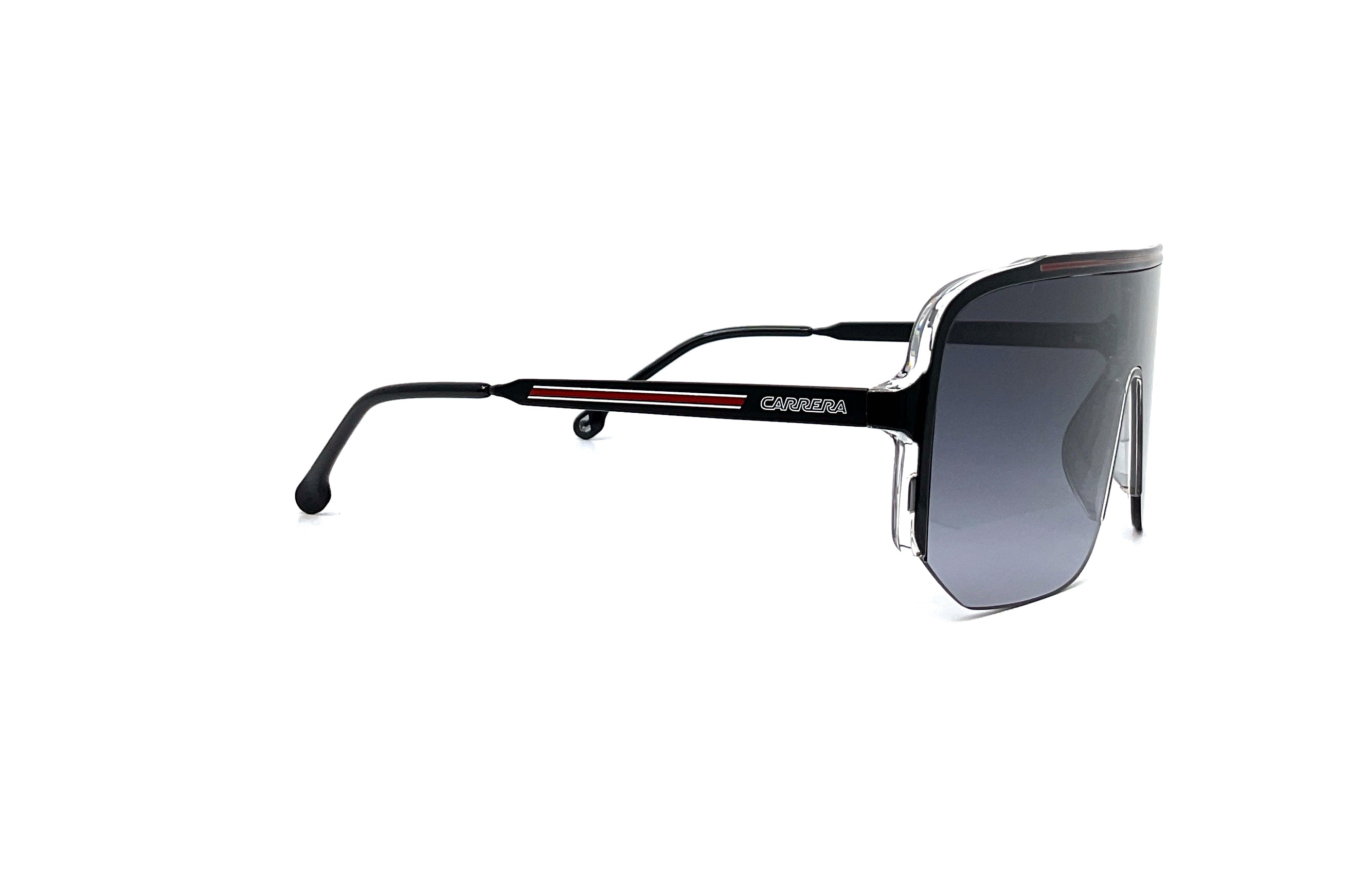 Carrera 1060/S Black Red Sunglasses - Polarized UV Protection for Men & Women - Perfect for Driving, Running, and Outdoor Sports