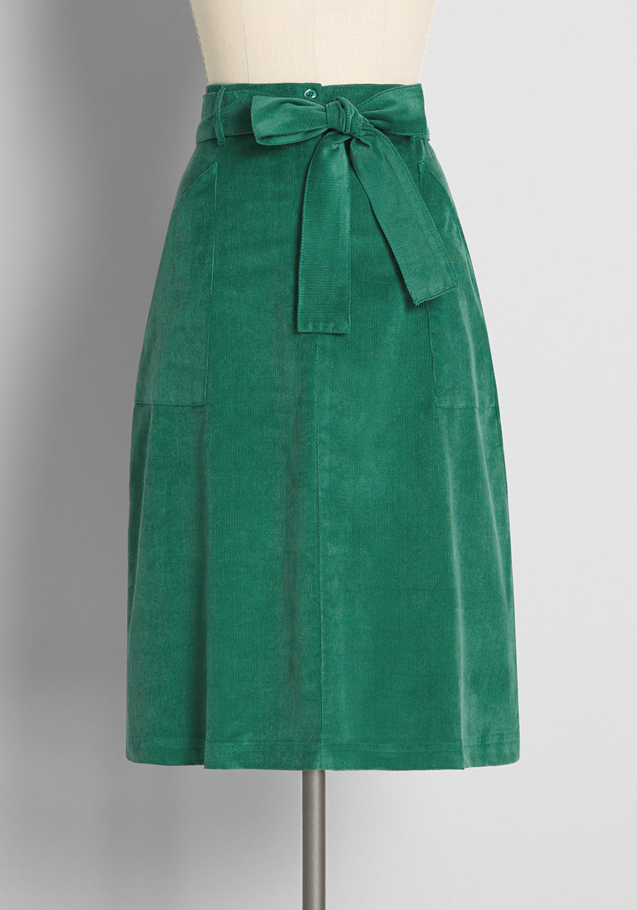 Elegant A-Line Skirt for Women - Flowy Midi Skirt with Perfect Fit - Ideal for Office, Party, and Casual Wear
