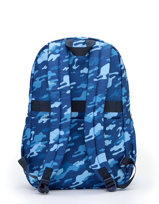 Tosca TCA948 Camo Kids Backpack Navy - Durable School Backpack for Boys & Girls, Waterproof & Lightweight for Outdoor Activities, Hiking, and Travel
