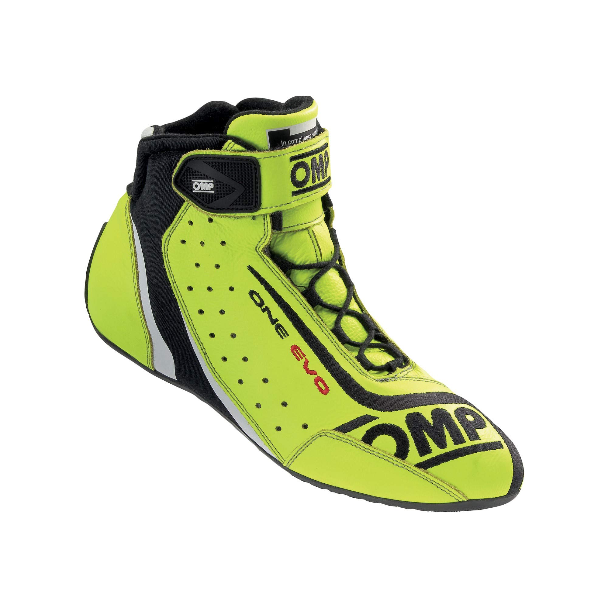OMP Unisex-Adult ONE EVO Racing Shoes - Lightweight Breathable Driving Shoes for Motorsports, Karting & Track Days - Perfect for Racing Enthusiasts & Professional Drivers