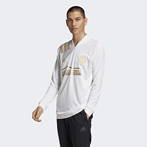 Adidas 20-21 Atlanta FC Home Jersey Long Sleeve for Men - Authentic Soccer Jersey for Fans & Players - Perfect for Matchdays, Training & Casual Wear