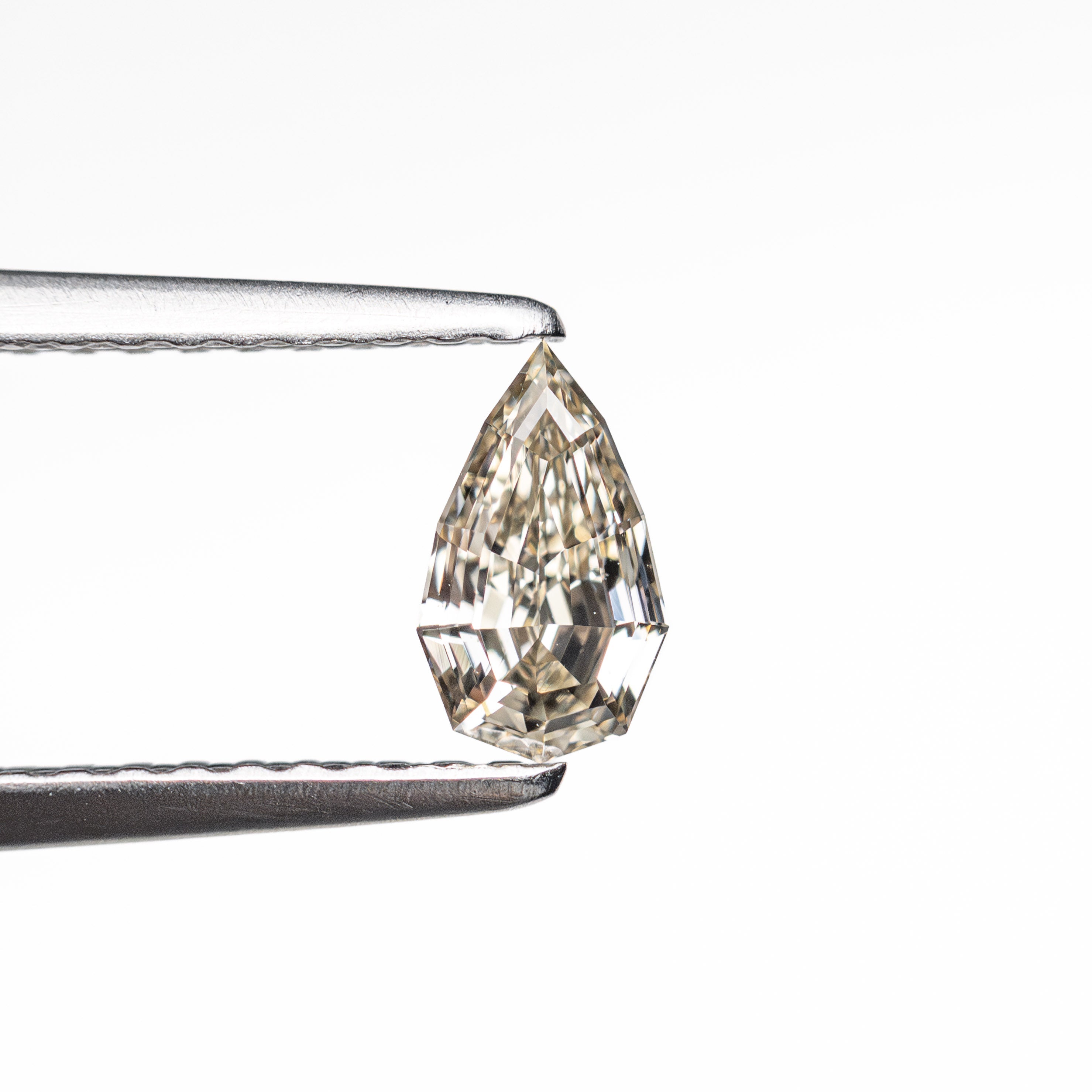 0.30ct 6.29x3.55x2.13mm SI1 C3 Geo Pear Step Cut Loose Diamond for Engagement Rings & Jewelry Making - USA Imported Gemstone