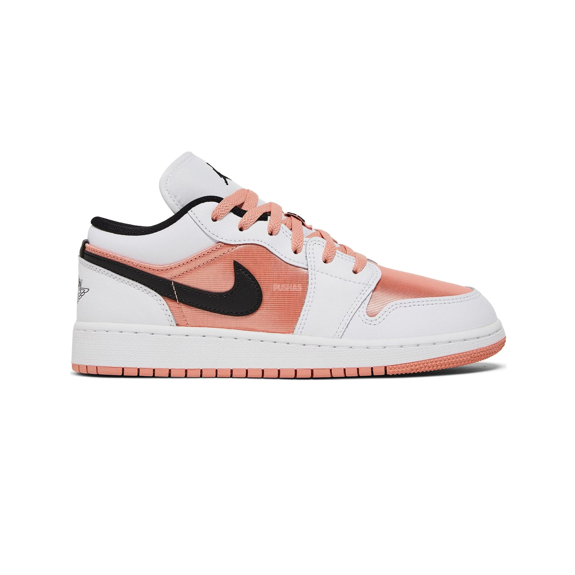Air Jordan 1 Low 'White Light Madder Root' GS Sneakers for Girls (2022) - Casual Wear, School, Basketball & Street Fashion