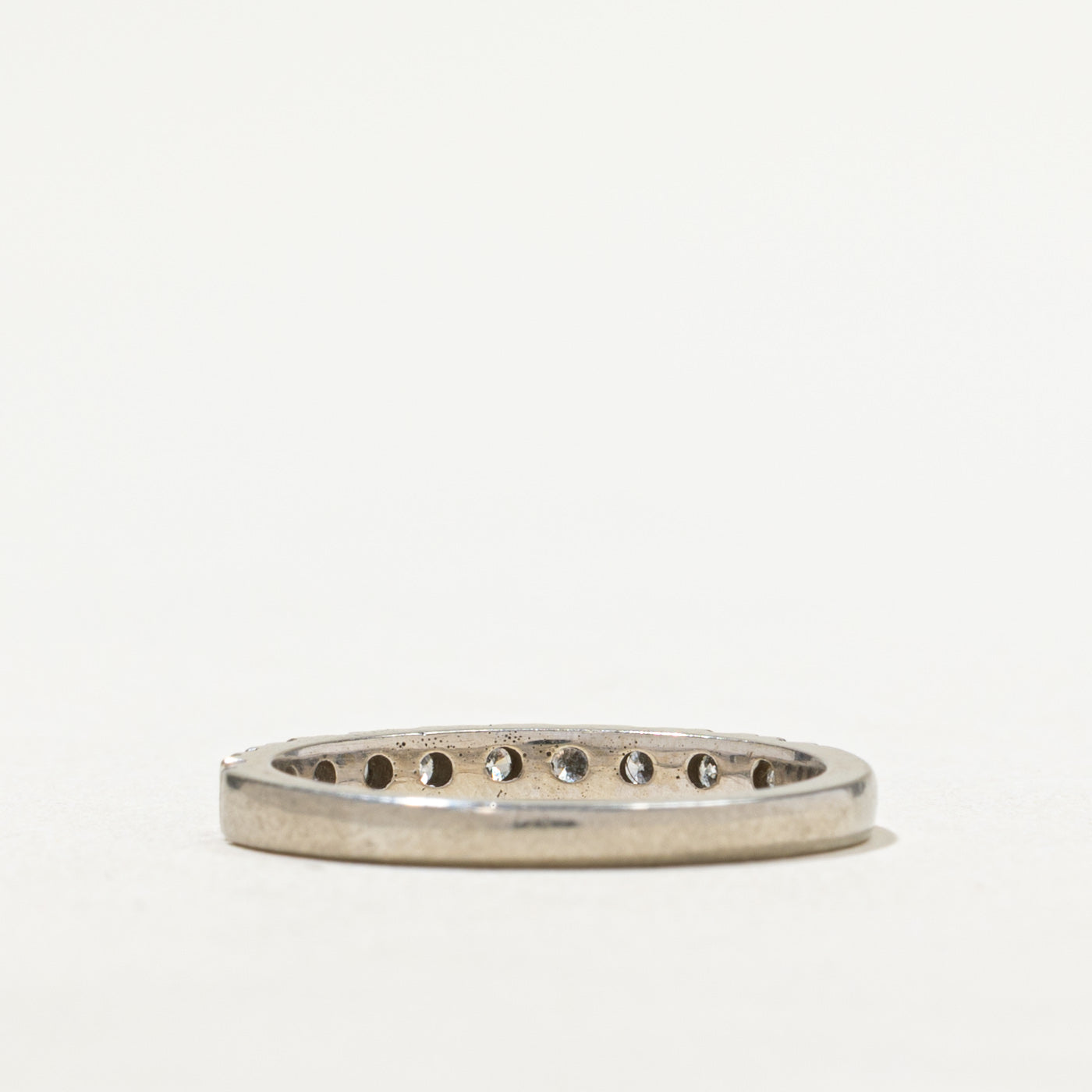 Semi Eternity Diamond Wedding Band Ring - 0.40 Carat Total Weight (CTW) - Size 6.5 - Perfect for Anniversary Gifts, Engagement Rings & Bridal Jewelry