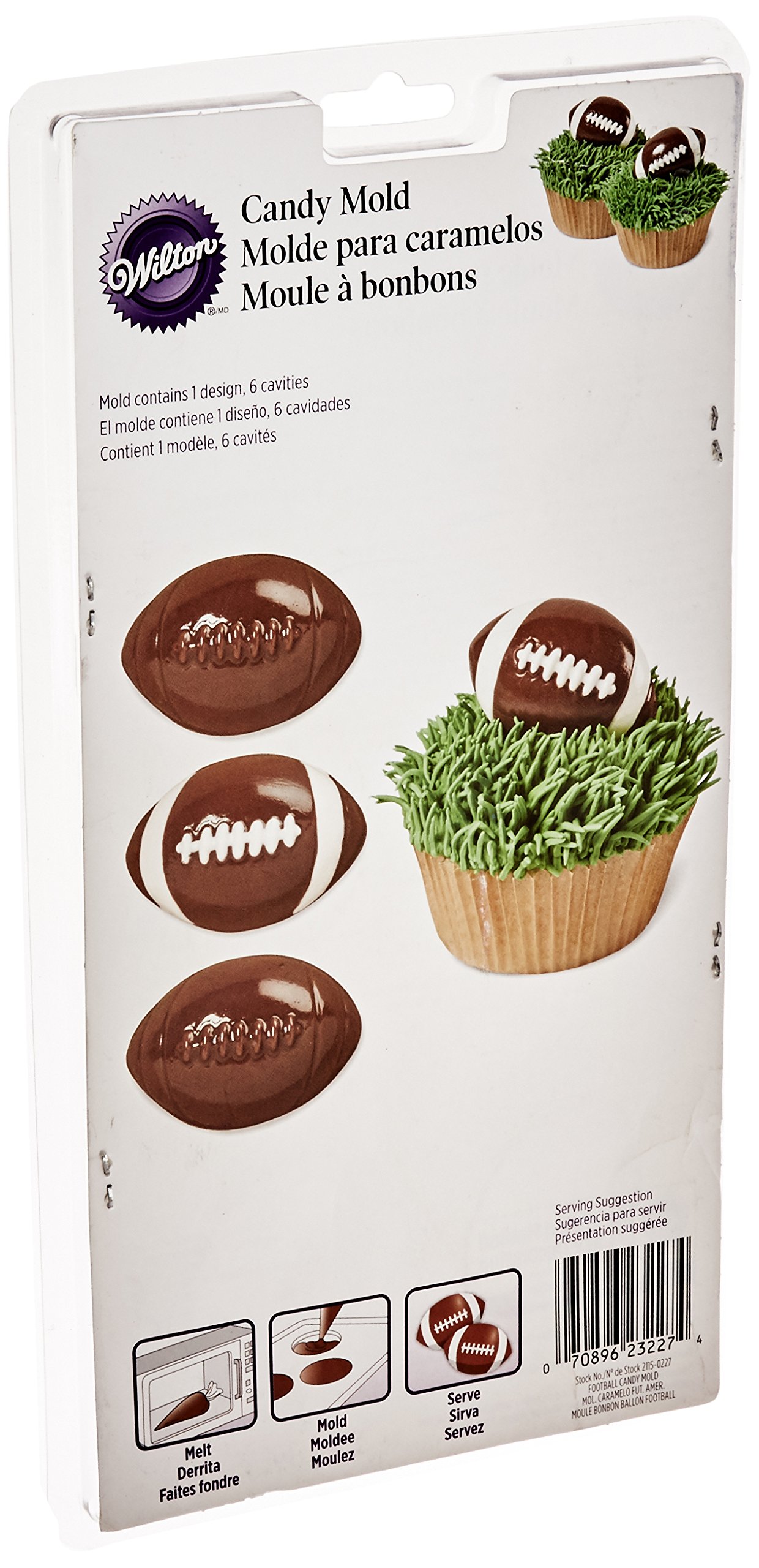 Wilton Football Candy Mold - Perfect for Birthday Parties, Game Day Treats & DIY Chocolate Making