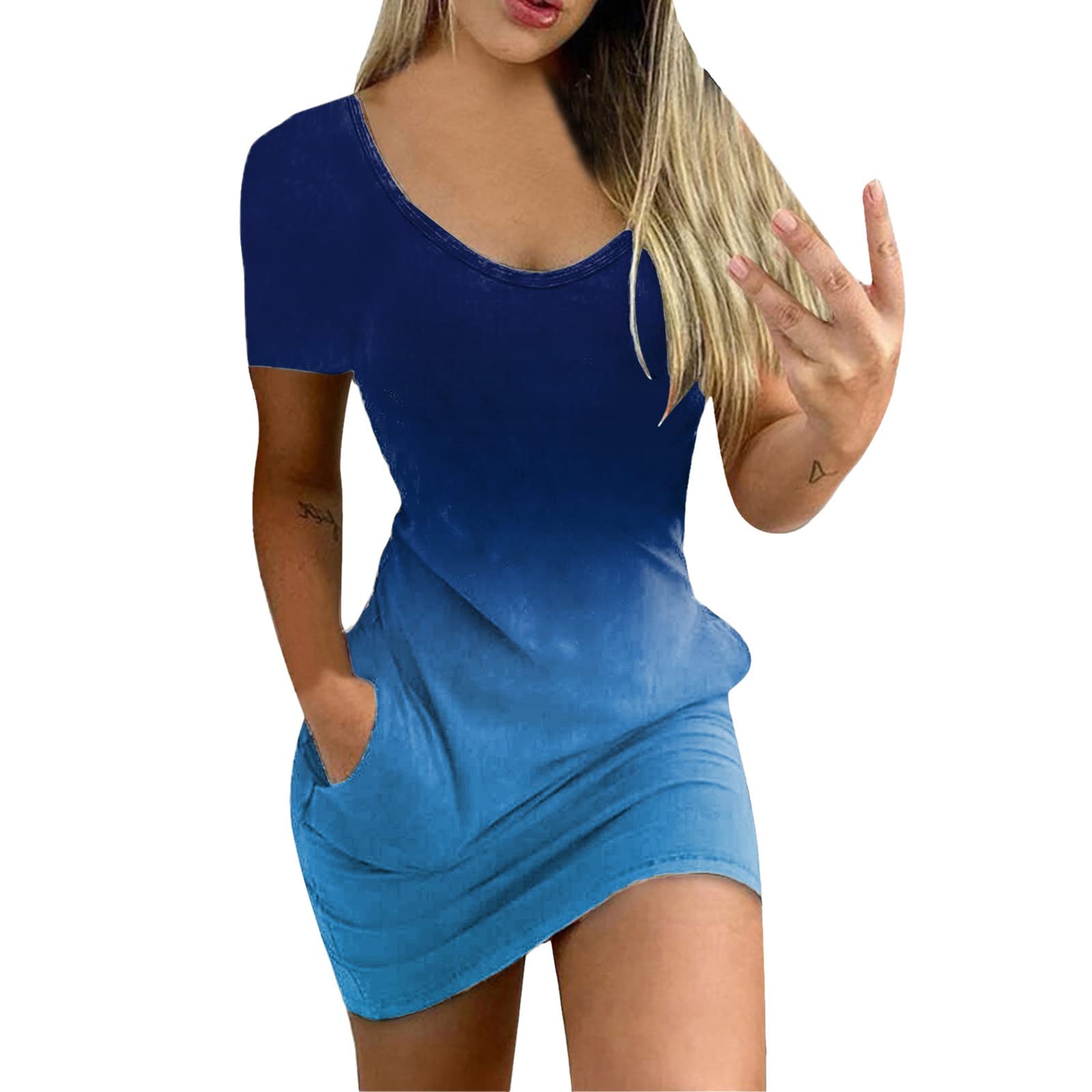 Women's Casual Printed V-Neck Sleeveless Mini Dress - Flowy Waist Vest Dress for Summer, Beach, Party & Daily Wear