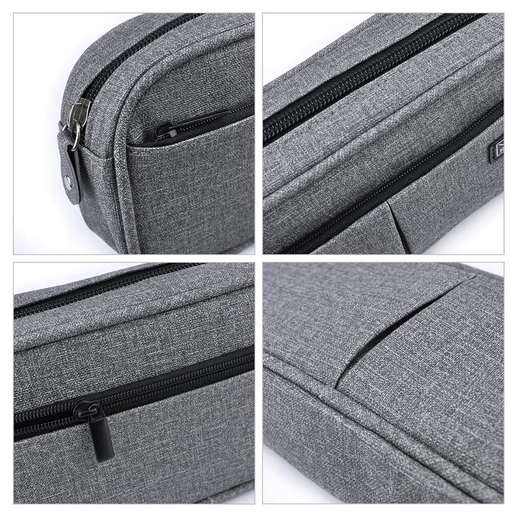 iSuperb Large Capacity Pencil Case with Double Zipper - Multi-Compartment Stationery Organizer for School, Office & Travel - Perfect Pouch for Pens, Makeup & Cosmetics (Women & Men) - Ideal for Students, Professionals & Daily Use
