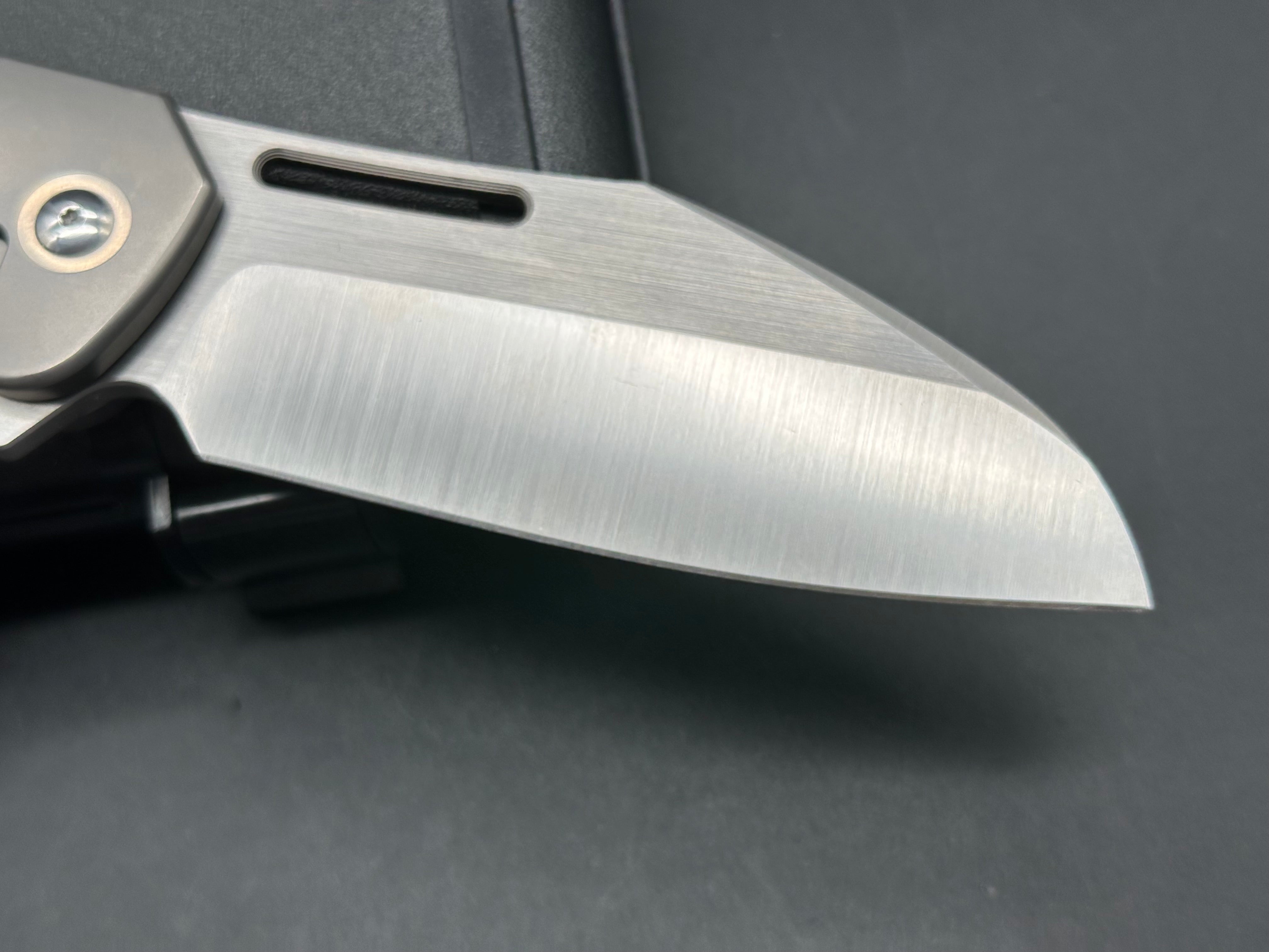Renegade Gungnir Titanium Folding Knife with Micarta Handle - Premium M390 Steel Blade for Outdoor, Camping, and EDC Use