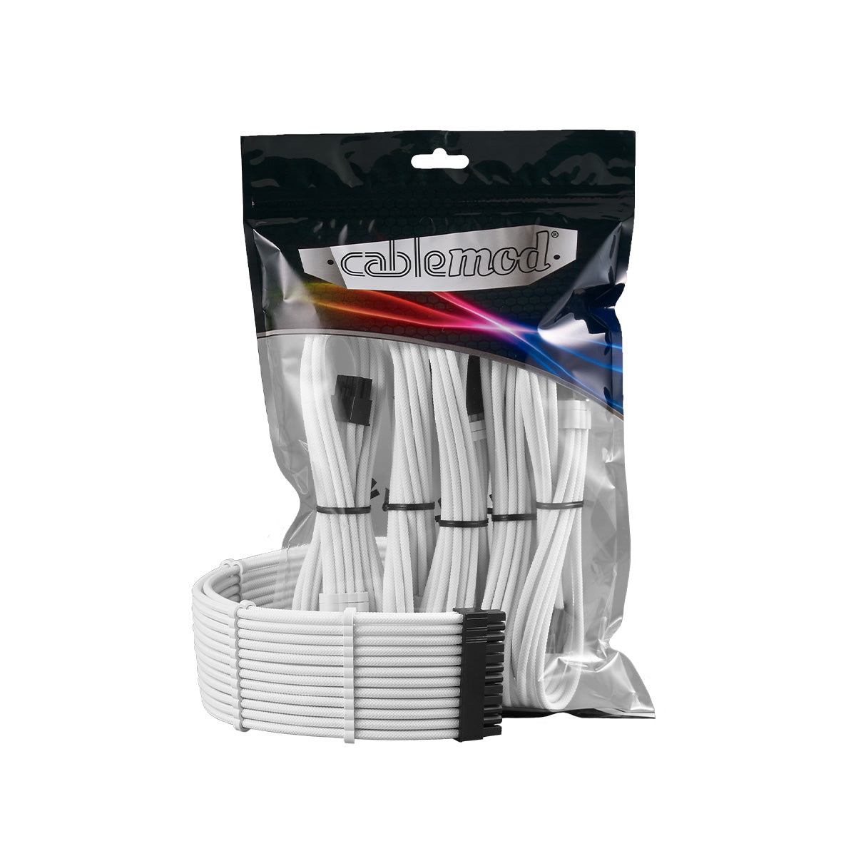 CableMod Pro ModMesh Sleeved 12VHPWR StealthSense Cable Extension Kit - White | Premium PSU Cable Extender for Gaming PC & Workstation Builds | Perfect for Cable Management & Aesthetic PC Setups