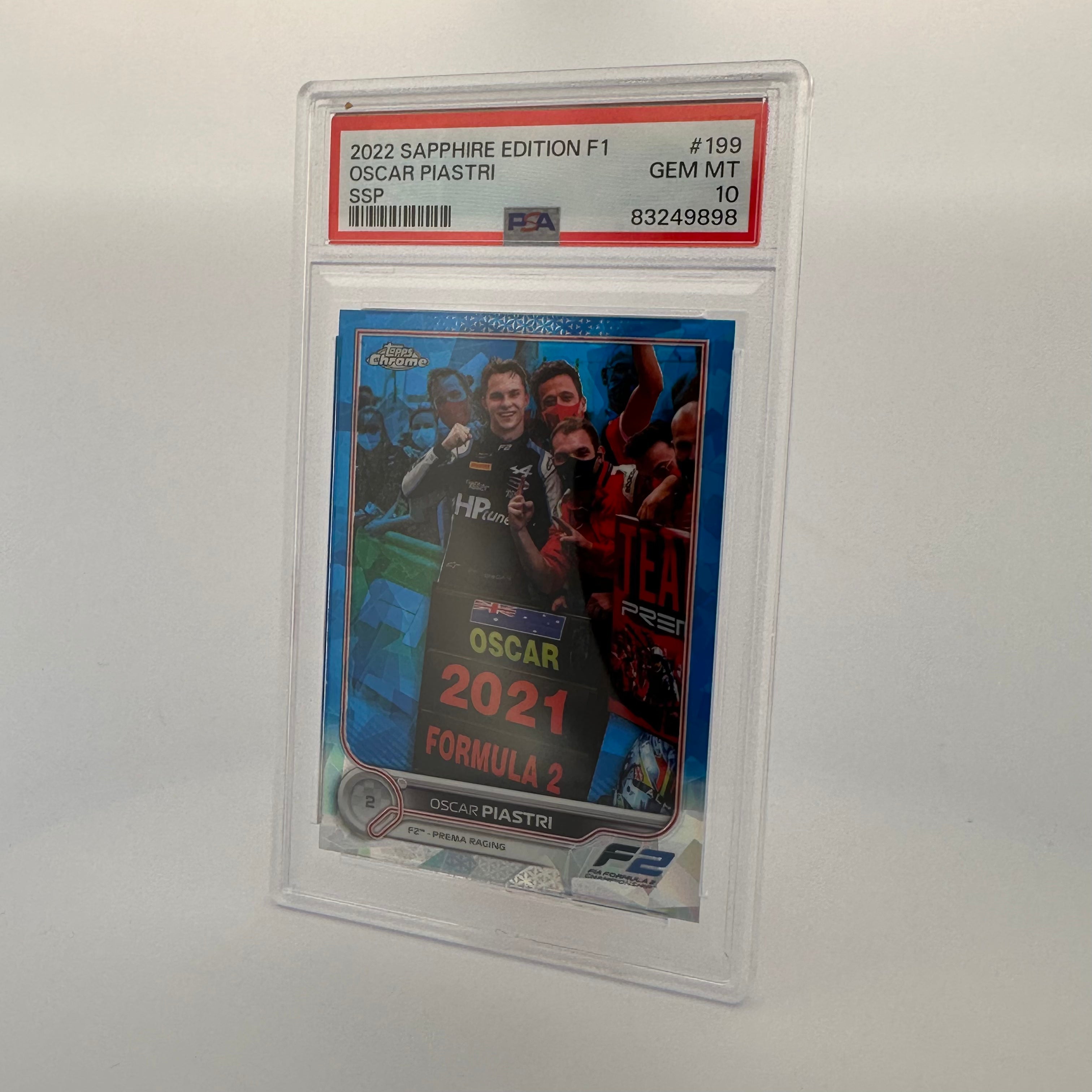 PSA 10 Oscar Piastri #199 Sapphire Edition SSP Rookie Card - Premium Trading Card for Collectors, Investors & Fans | Perfect for Display, Trading & Sports Memorabilia Collections
