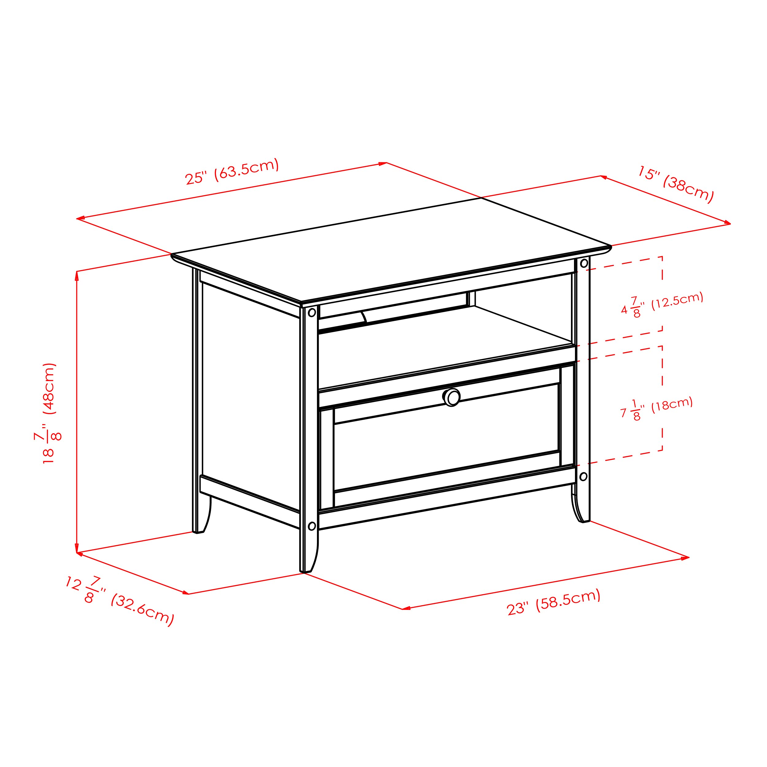 Winsome Wood Zara TV Stand for Living Room - Espresso Brown Media Console with Storage Shelves for Entertainment Center, TV Stand Furniture - Perfect for Home Theater, Living Room, and Family Room Setup