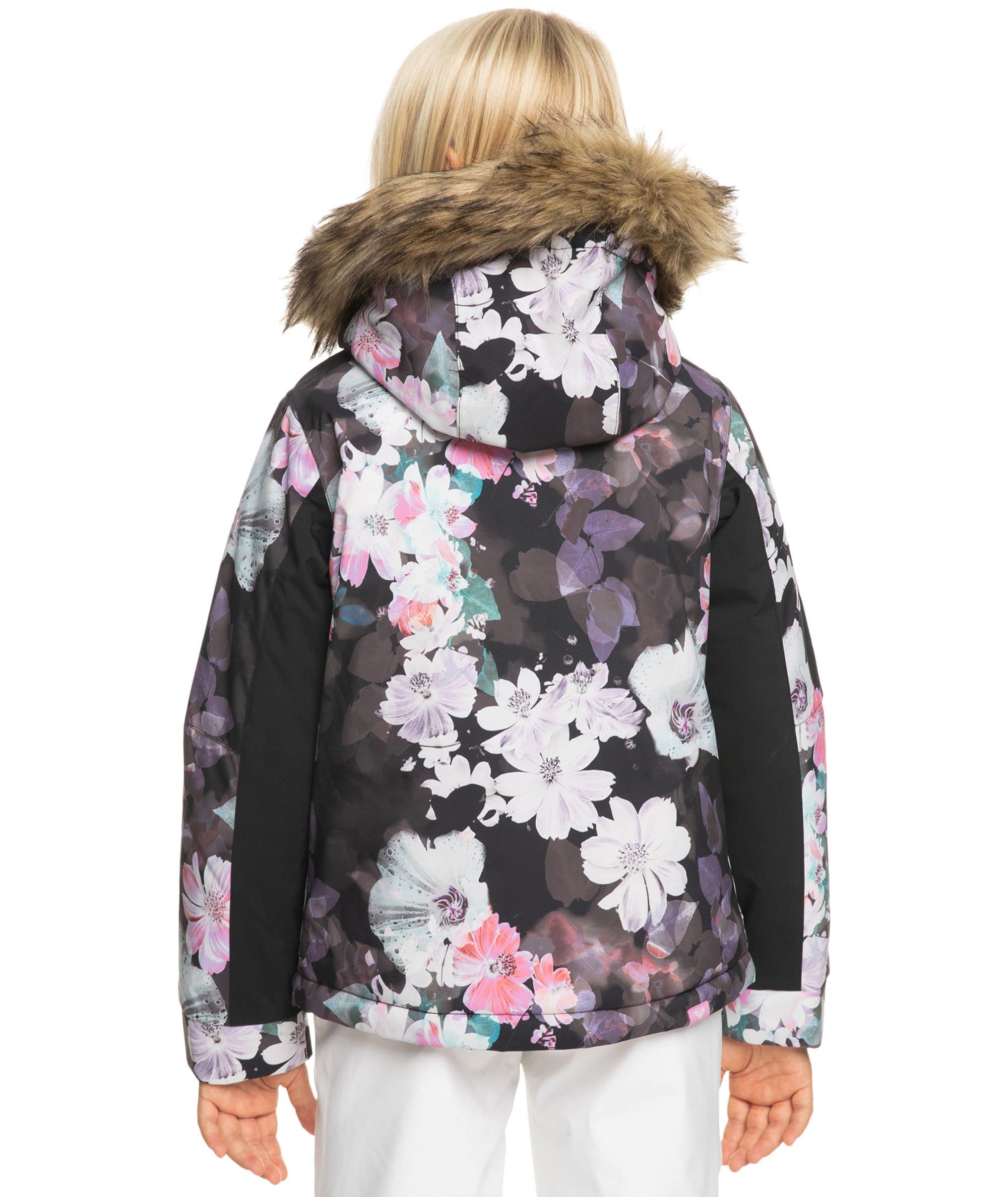 Roxy Girls American Pie DryFlight Snow Jacket - Waterproof Winter Coat for Skiing & Snowboarding | Warm Insulated Jacket for Cold Weather Outdoor Activities