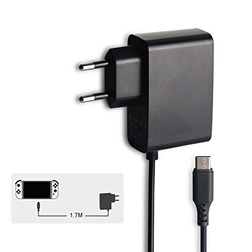 Original Nintendo Switch AC Wall Charger Adapter with EU Plug - Fast Charging Power Supply for NS Game Console - Perfect for Home & Travel Use, Gaming On the Go
