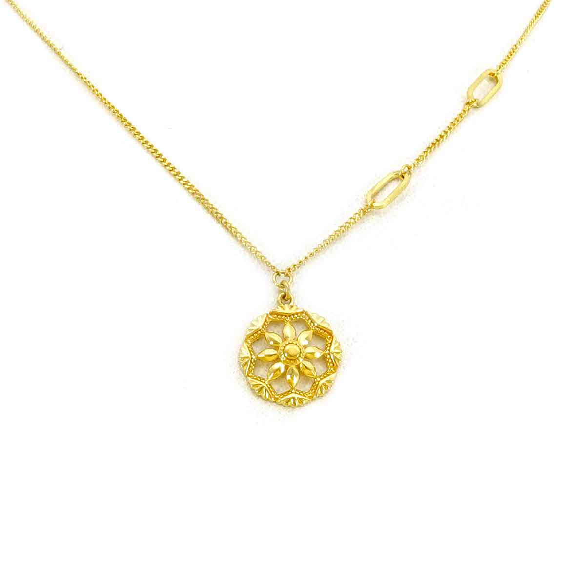 24K Gold Necklace for Women - Elegant 18 Inch Solid Gold Chain - Perfect for Gifts, Weddings & Special Occasions
