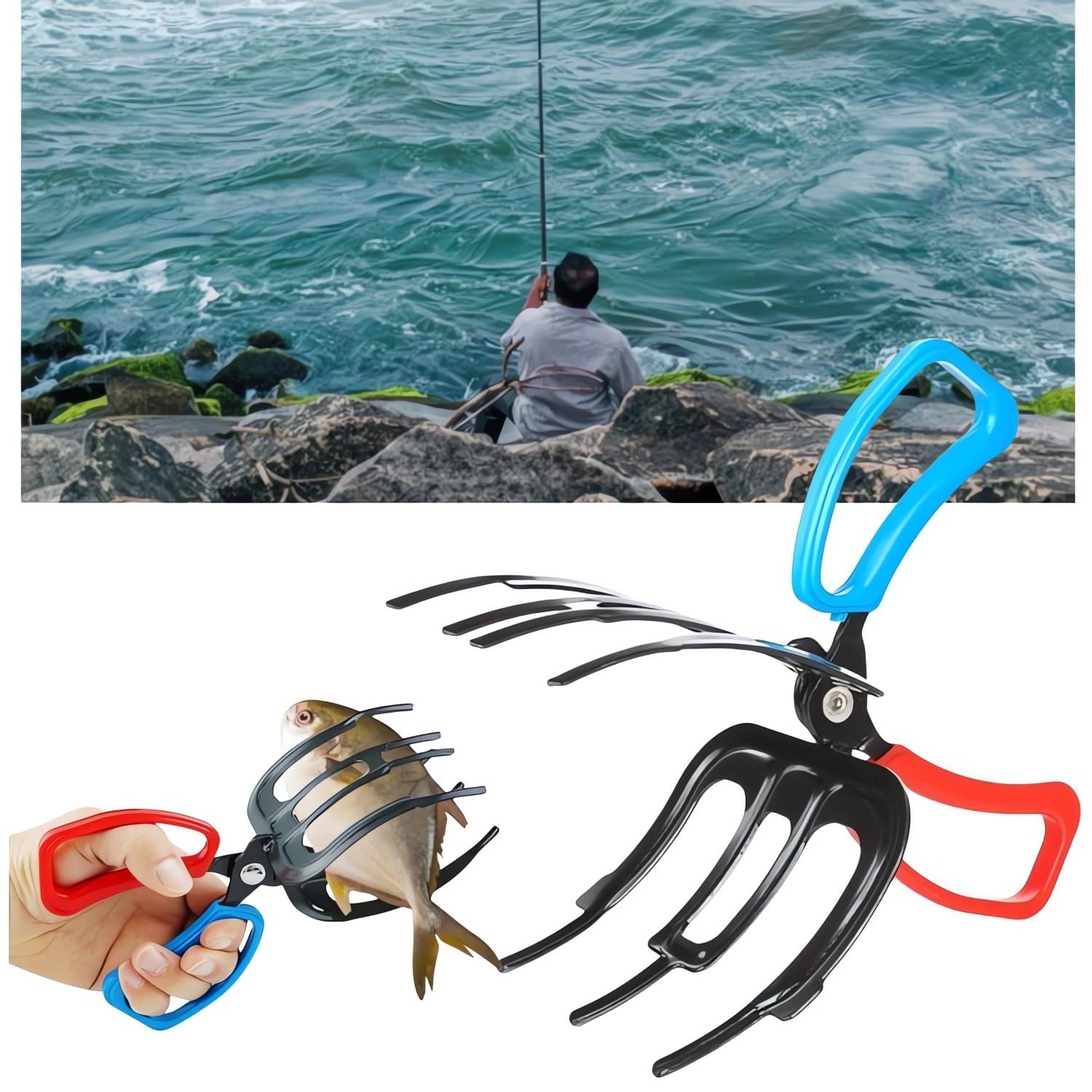 2024 Premium Fishing Pliers - Stainless Steel Multi-Tool with Fish Gripper, Line Cutter & Hook Remover | Heavy Duty Fishing Accessories for Saltwater & Freshwater | Ideal for Bass, Trout & Offshore Fishing Trips