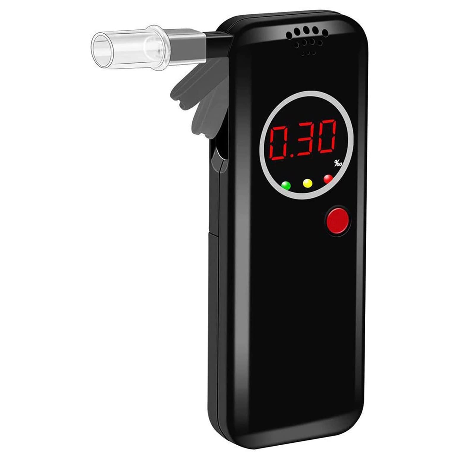 Accurate Portable Digital Breath Alcohol Tester - LCD Display Breathalyzer for Personal & Professional Use | Alcohol Detection for Safe Driving & Workplace Testing