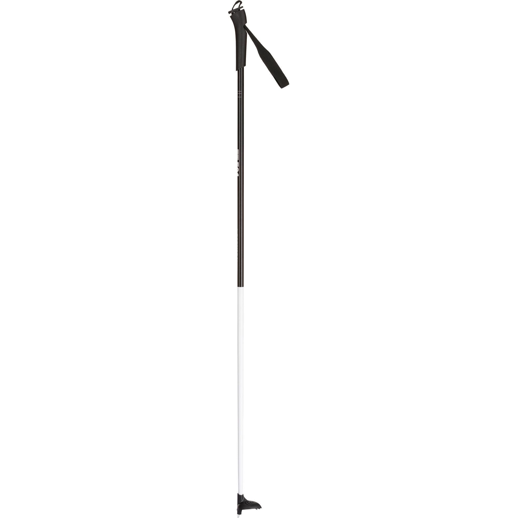 Rossignol 2023 FT 501 Junior Nordic Ski Poles - Lightweight Adjustable Aluminum Poles for Kids' Cross-Country Skiing | Perfect for Training & Winter Sports