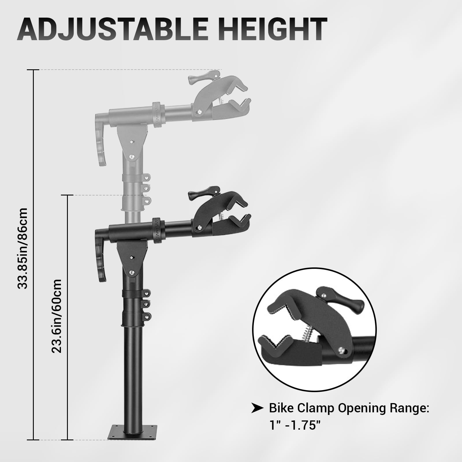 Himiway Bike Repair Stand - Adjustable Quick Release Bicycle Maintenance Rack for E-Bike, Road & Mountain Bikes | Bench Mount Workstand with Secure Clamp | Perfect for Home Garage & Professional Bike Shops
