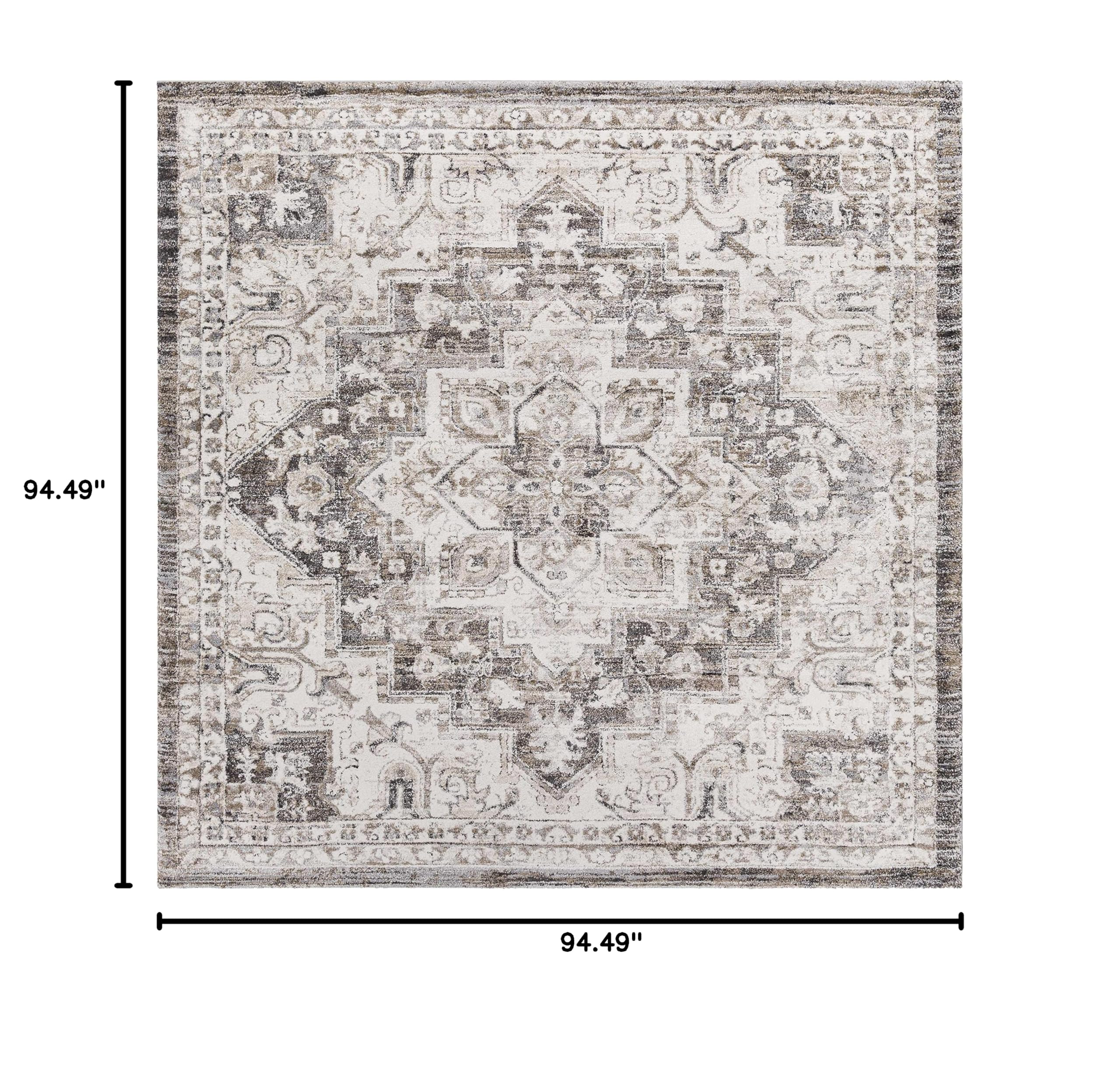 Hauteloom Cardston Soft High Pile Area Rug for Living Room & Bedroom - 7'10
