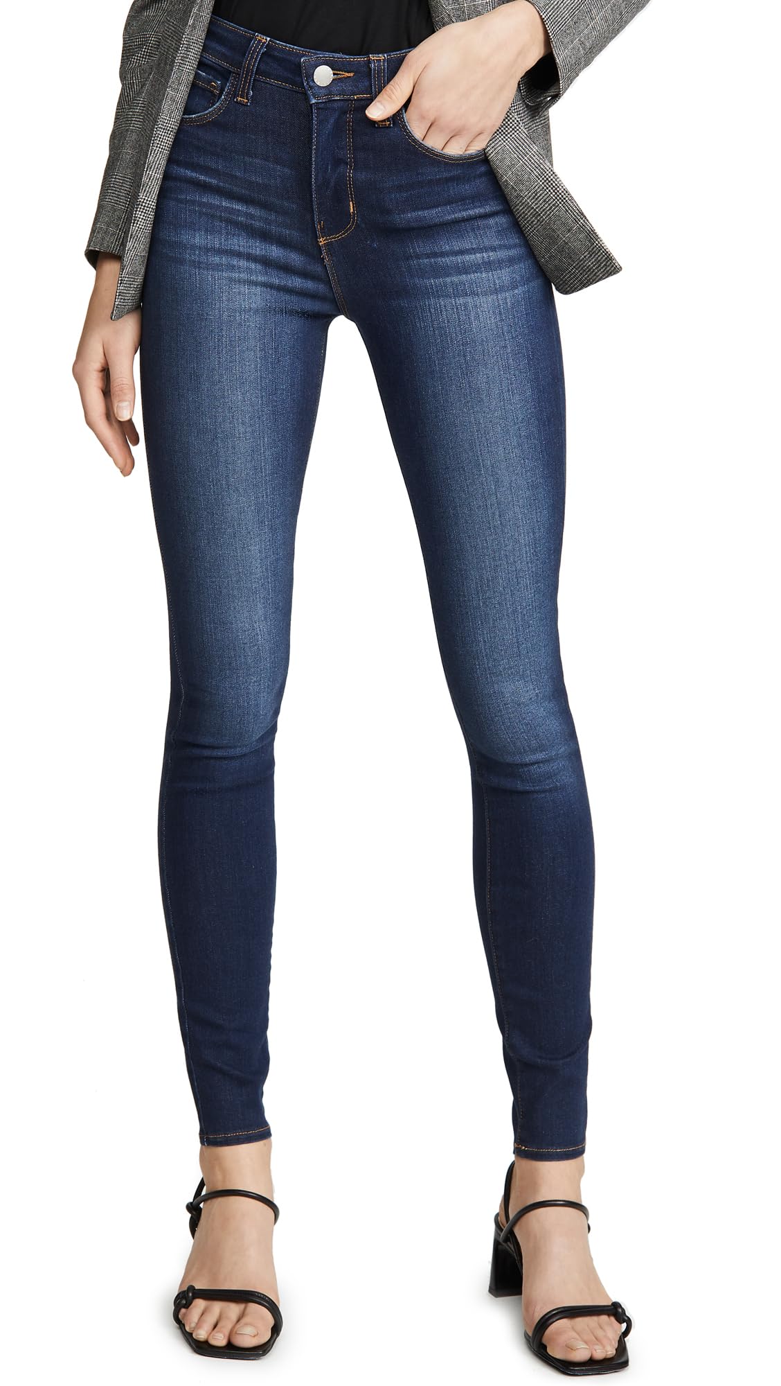 L'AGENCE Women's Marguerite High-Rise Skinny Jeans - Stretch Denim Pants for Casual & Office Wear | Perfect for Everyday Outfits, Date Nights & Work Attire