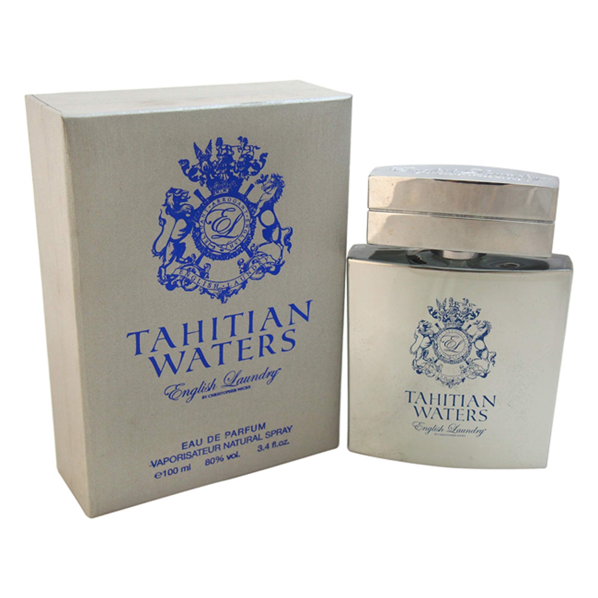 English Laundry Tahitian Waters Eau de Parfum for Women, 3.4 Fl Oz (100ml) - Tropical Floral Fragrance for Day & Night Wear, Date Night & Special Occasions