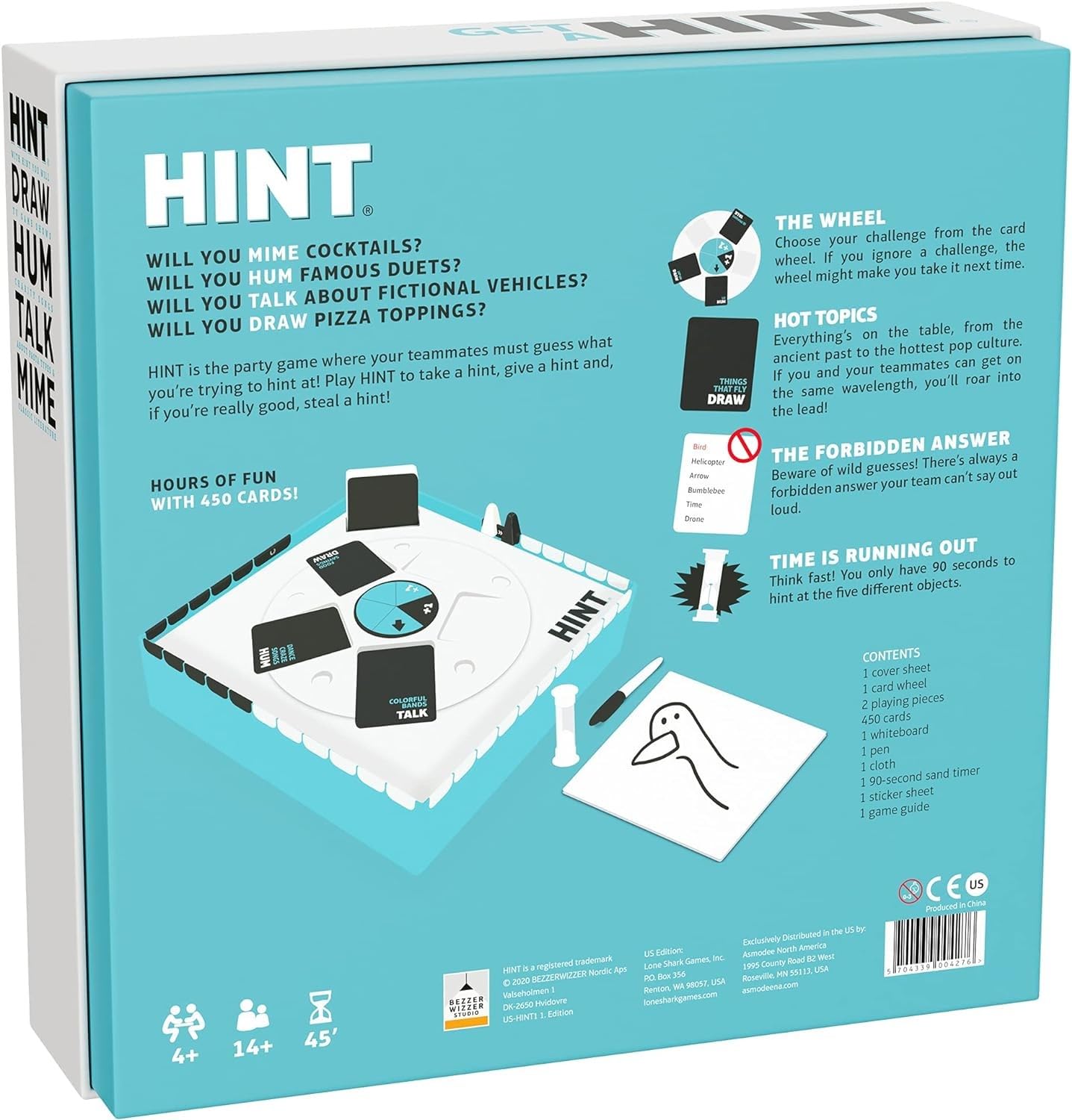 HINT Party Game (US Edition) - Fun & Creative Board Game for Family Game Night, Ages 14+, 4+ Players, 45 Min Playtime | Perfect for Parties, Team Building & Social Gatherings | Made by Bezzerwizzer