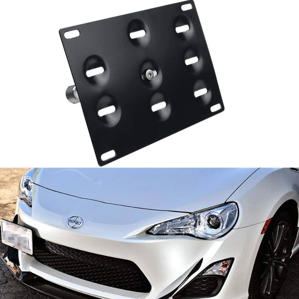 Toyota GT86 Scion FRS Subaru BRZ License Plate Relocator Kit - Universal Front Bumper Mounting Bracket for JDM Style - Perfect for Car Shows & Track Days