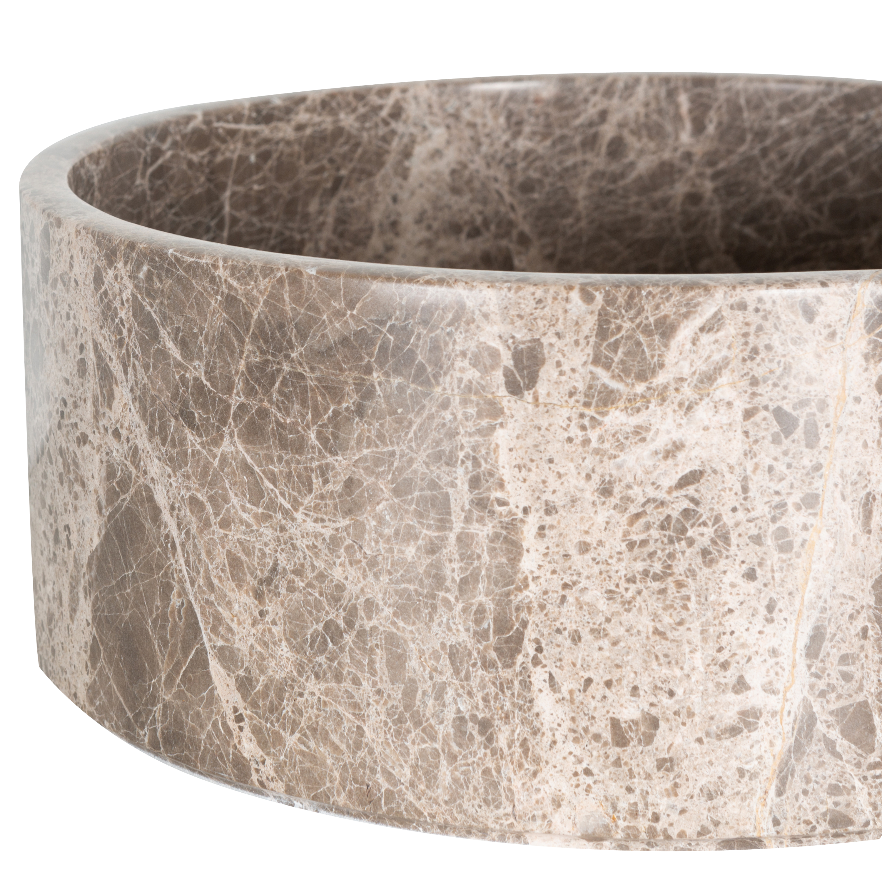 Elegant Marble Fruit Bowl - Premium Handcrafted Stone Serving Bowl for Fresh Fruits, Snacks & Decor - Perfect for Kitchen, Dining Table & Home Decor