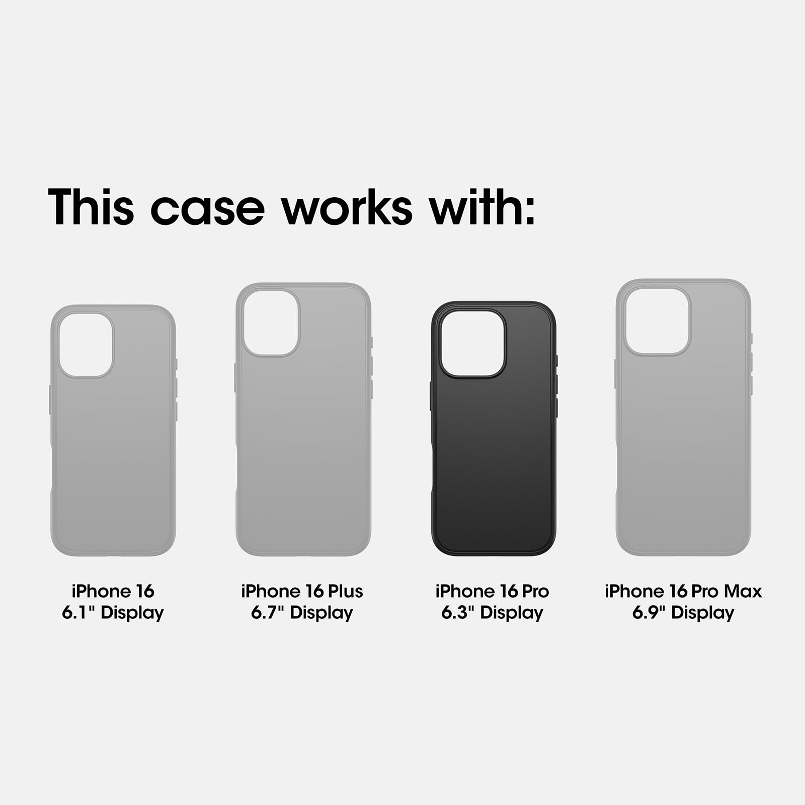 OtterBox Defender Series Case for iPhone 16 Pro - Heavy Duty Protection, Black | Shockproof & Drop Proof Phone Cover for Outdoor, Work & Everyday Use