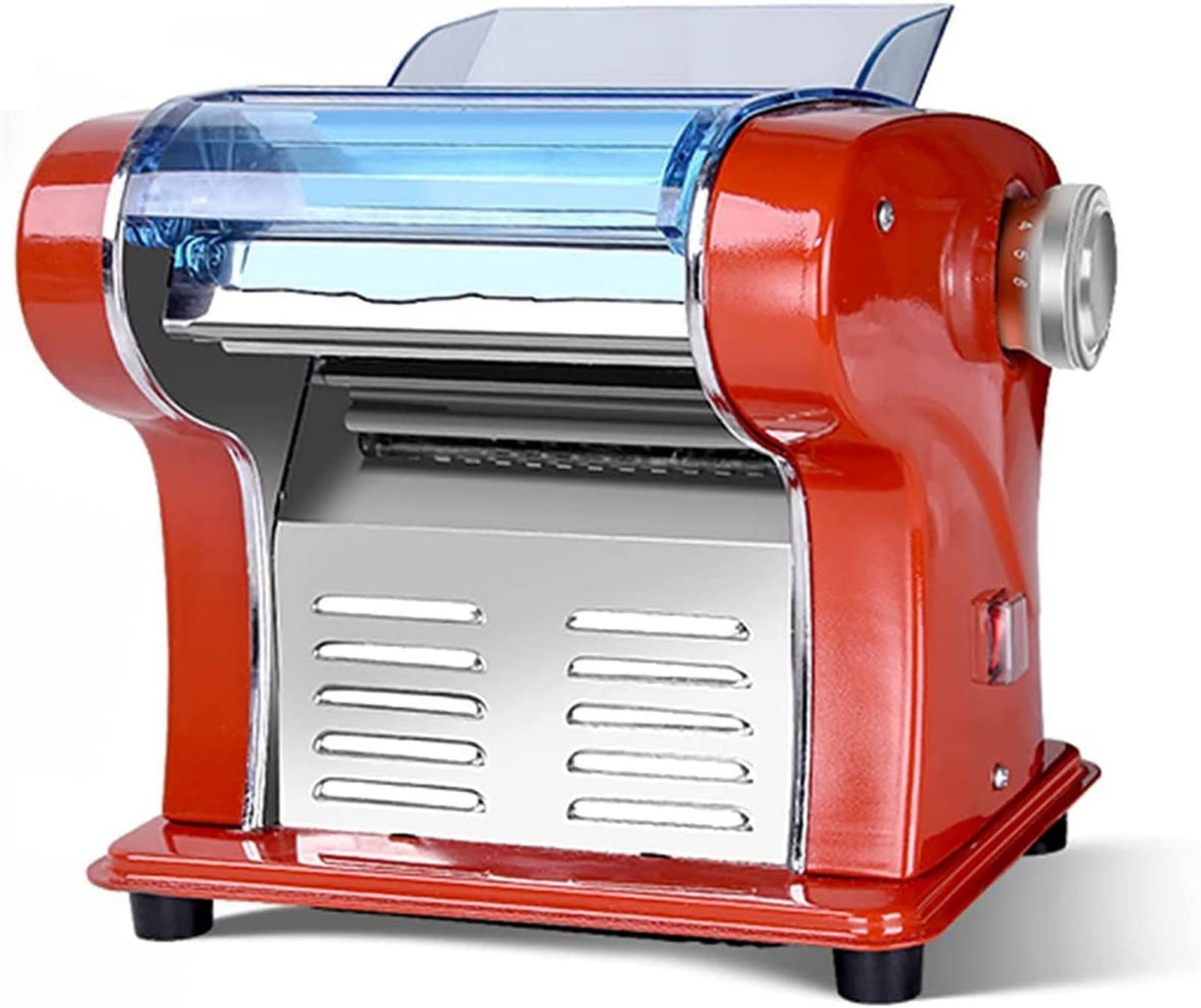 Electric Pasta Maker Machine - Stainless Steel Automatic Noodle Maker with Dough Roller for Homemade Spaghetti, Ravioli & Pasta | Perfect Kitchen Tool for Italian Cuisine & Family Cooking