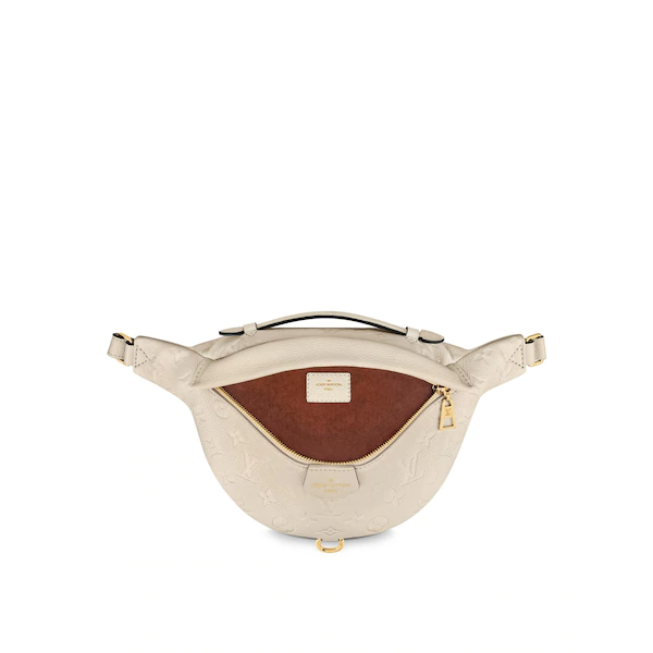 LV Monogram Empreinte Bumbag in Crème Beige - Luxury Crossbody Bag for Women, Perfect for Travel, Shopping & Everyday Use