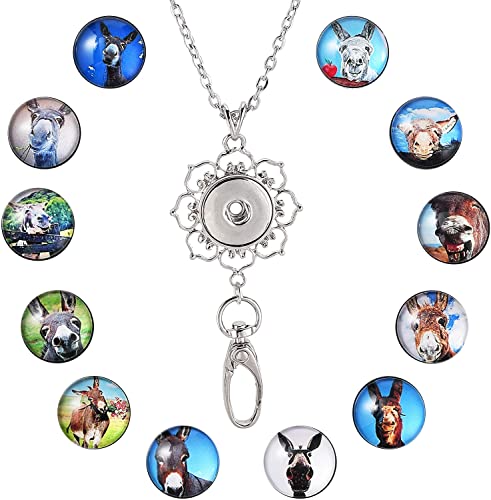 1+12 Donkey Button Lanyard