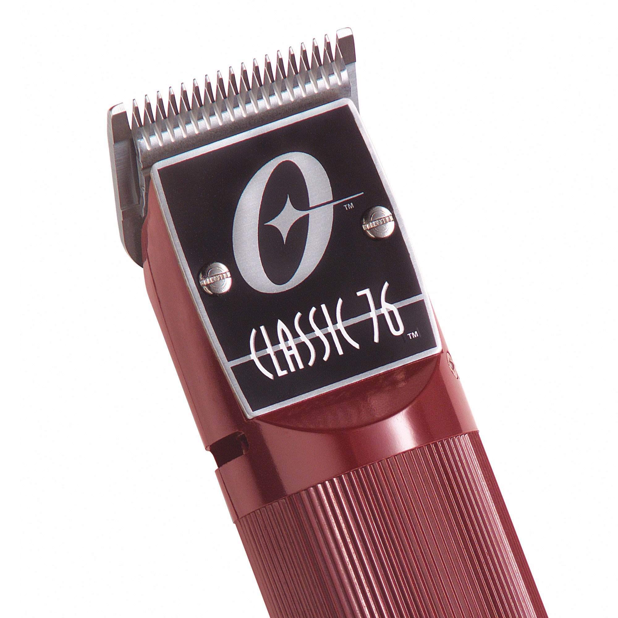 Oster Classic 76 Professional Barber Hair Clippers with Detachable Blade - Burgundy | Heavy-Duty Hair Cutting Tool for Salon & Home Use | Perfect for Men's Grooming, Fades & Precision Haircuts