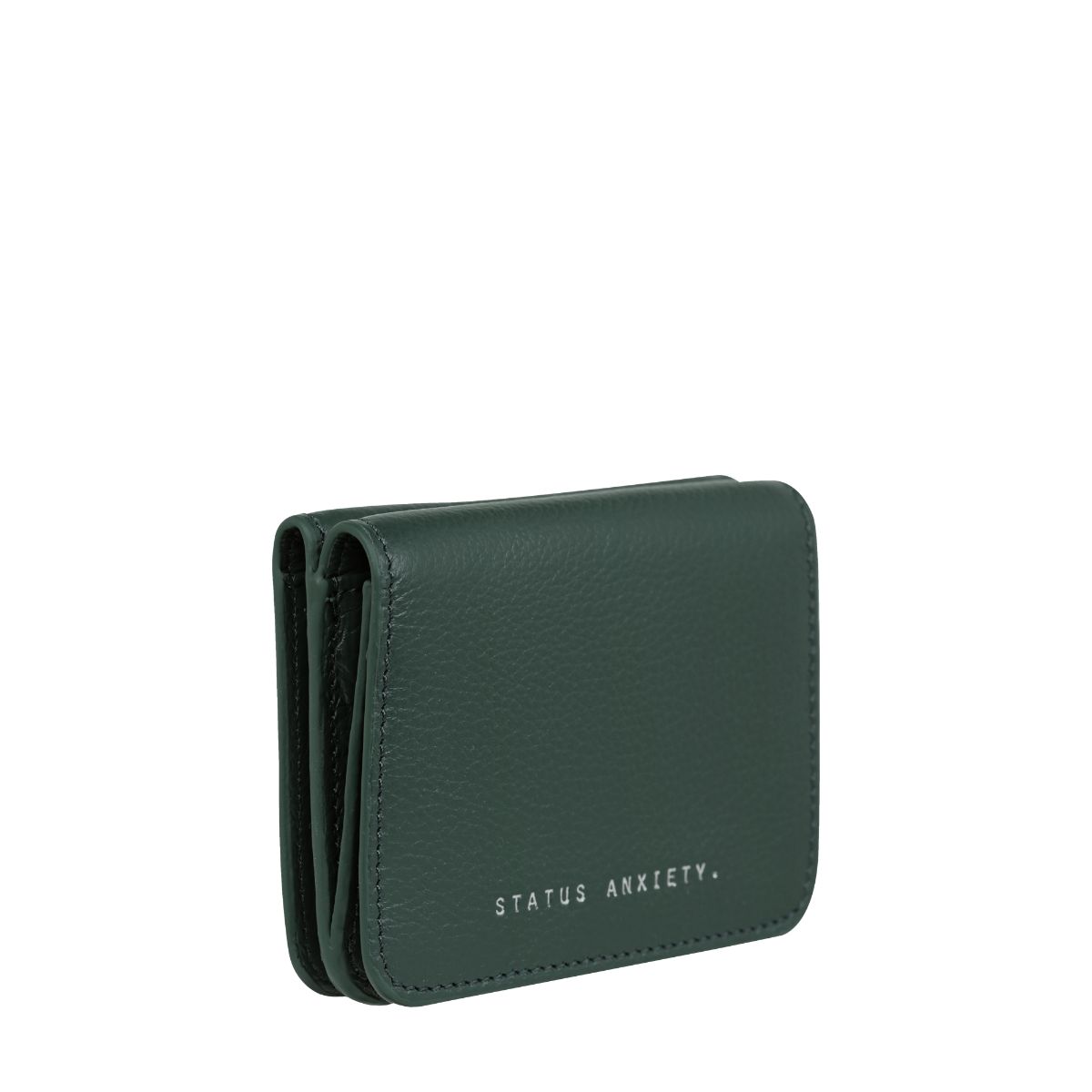 STATUS ANXIETY Miles Away Leather Card Holder Wallet - Slim RFID Blocking Minimalist Wallet for Men & Women - Perfect for Travel, Everyday Use and Gift Giving