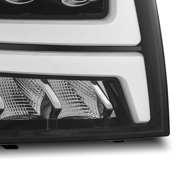 07-14 Chevrolet Tahoe Suburban 07-13 Avalanche NOVA Series LED Projector Headlights - Jet Black - Upgrade Your Night Driving Safety & Style