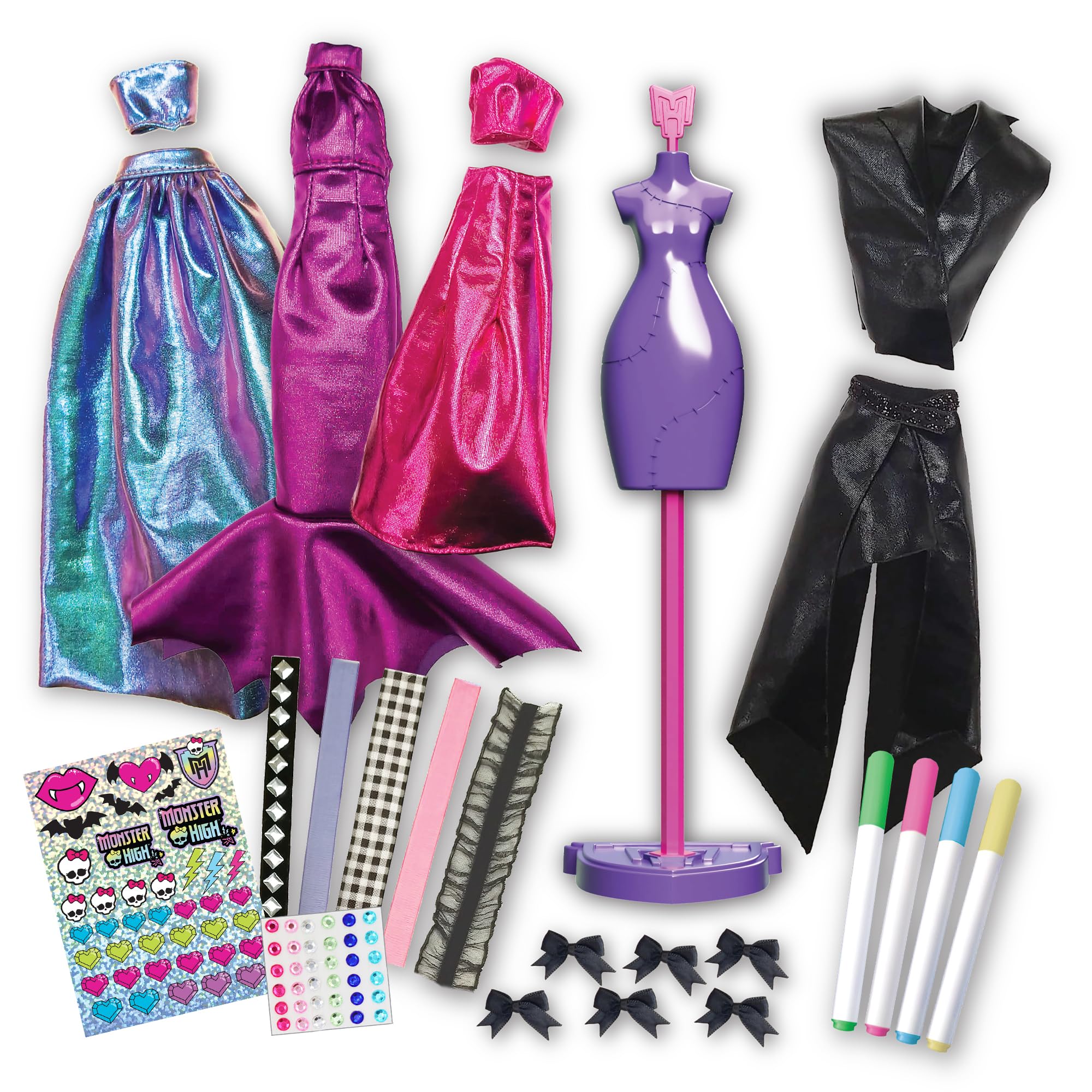 Monster High Be A Fangtastic Designer Fashion Doll Set for Kids | DIY Dress Up & Creative Play | Perfect for Birthday Gifts & Halloween Costume Parties