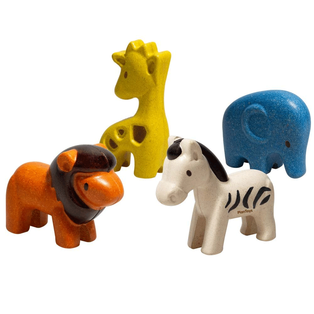 PlanToys Lion - Eco-Friendly Wooden Lion Toy for Kids | Perfect for Imaginative Play, Animal Learning & Nursery Decor