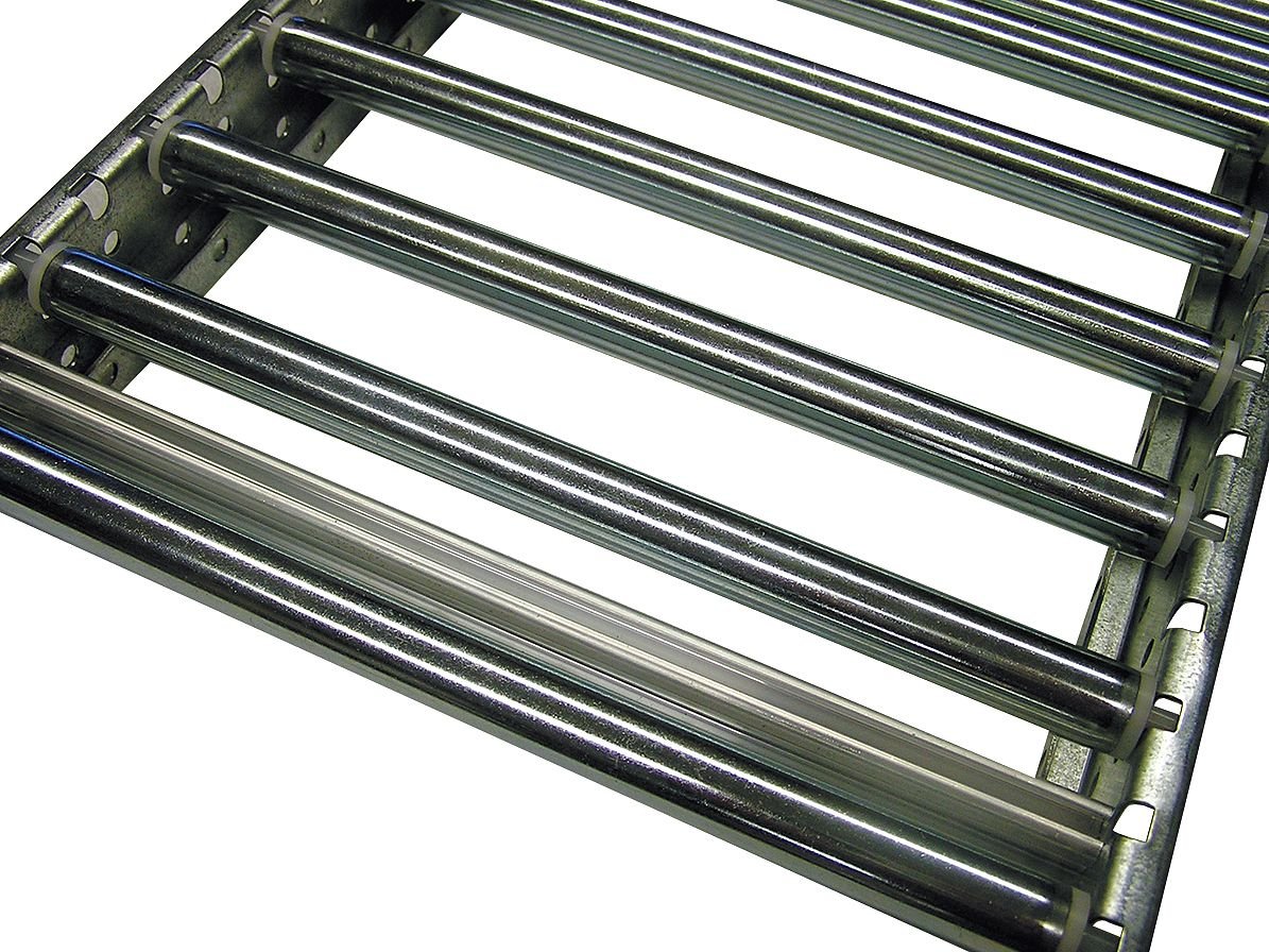 Mallard CT0920660122 - 5 ft 8 in Flow Rack Conveyor with Rollers, 8 3/4 in Width - Heavy Duty Warehouse Conveyor System for Shipping, Packaging & Assembly Lines