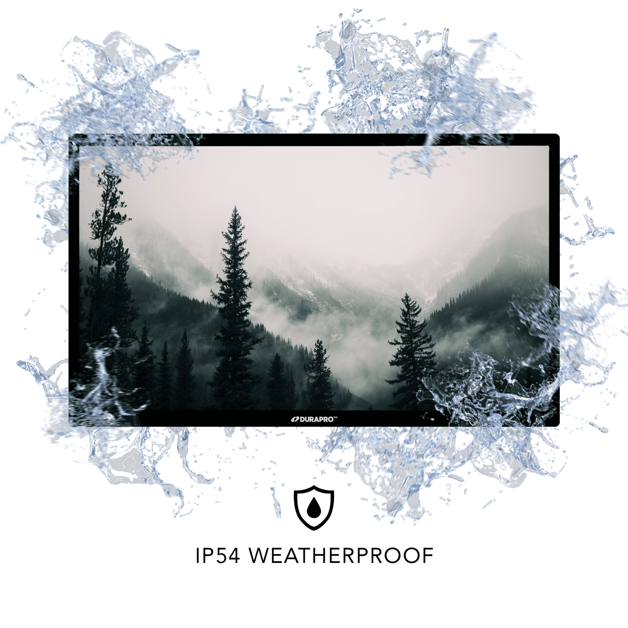 DuraPro DRPTV430SM 43 Inch 4K UHD Outdoor Smart LED TV - Weatherproof, Sunlight Readable for Patio, Backyard & Poolside Entertainment