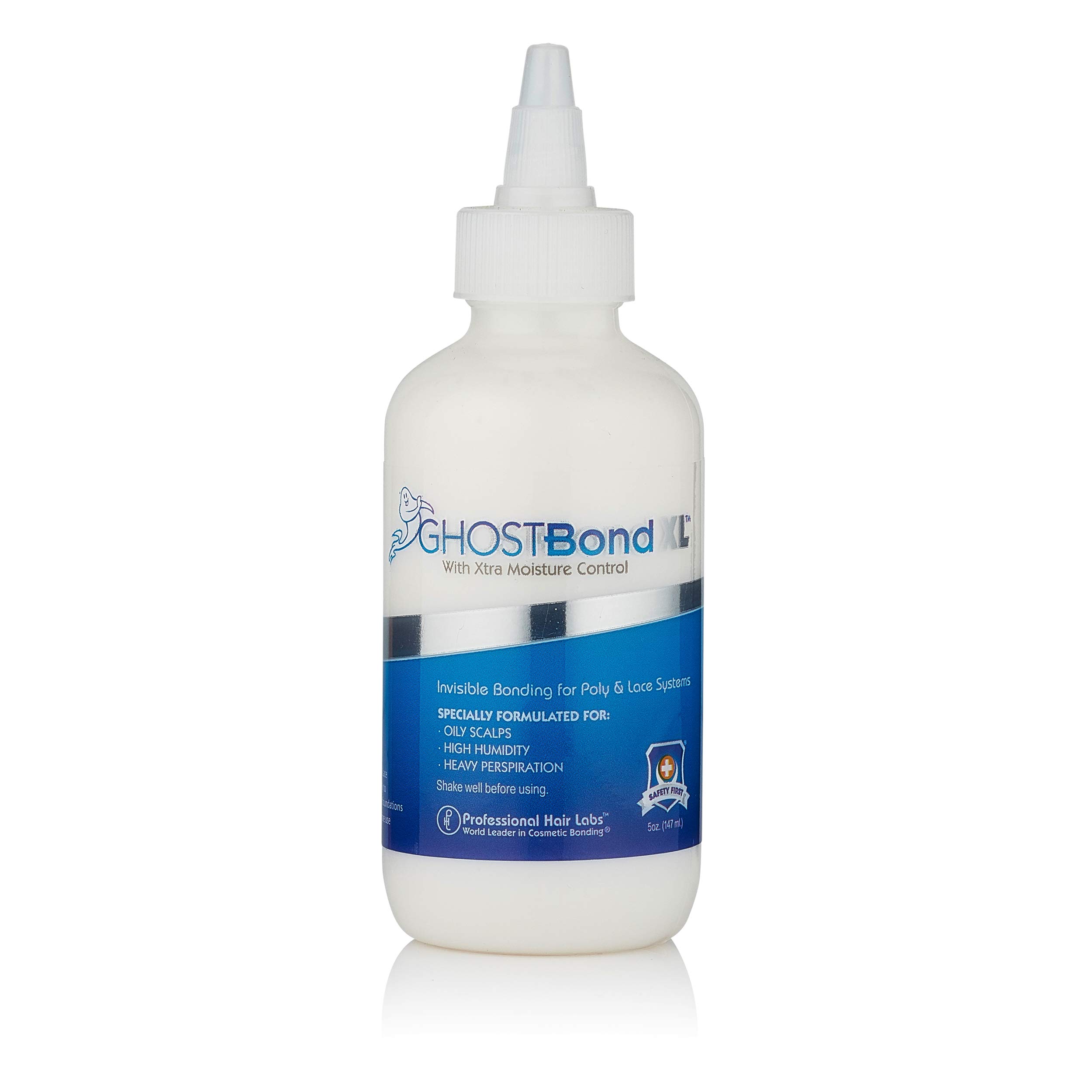 Ghost Bond XL Hair Replacement Adhesive - 5oz Bottle | Strong Hold Medical Grade Glue for Wigs & Toupees | Waterproof & Sweatproof Formula for All-Day Wear