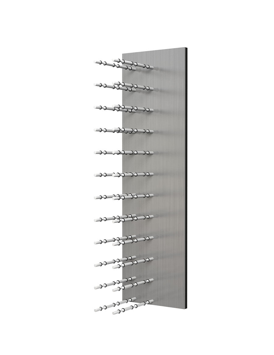 Fusion Wine Wall (Label Forward) - 4 Foot Alumasteel Wine Rack for Home Bar, Kitchen & Dining Room Decor