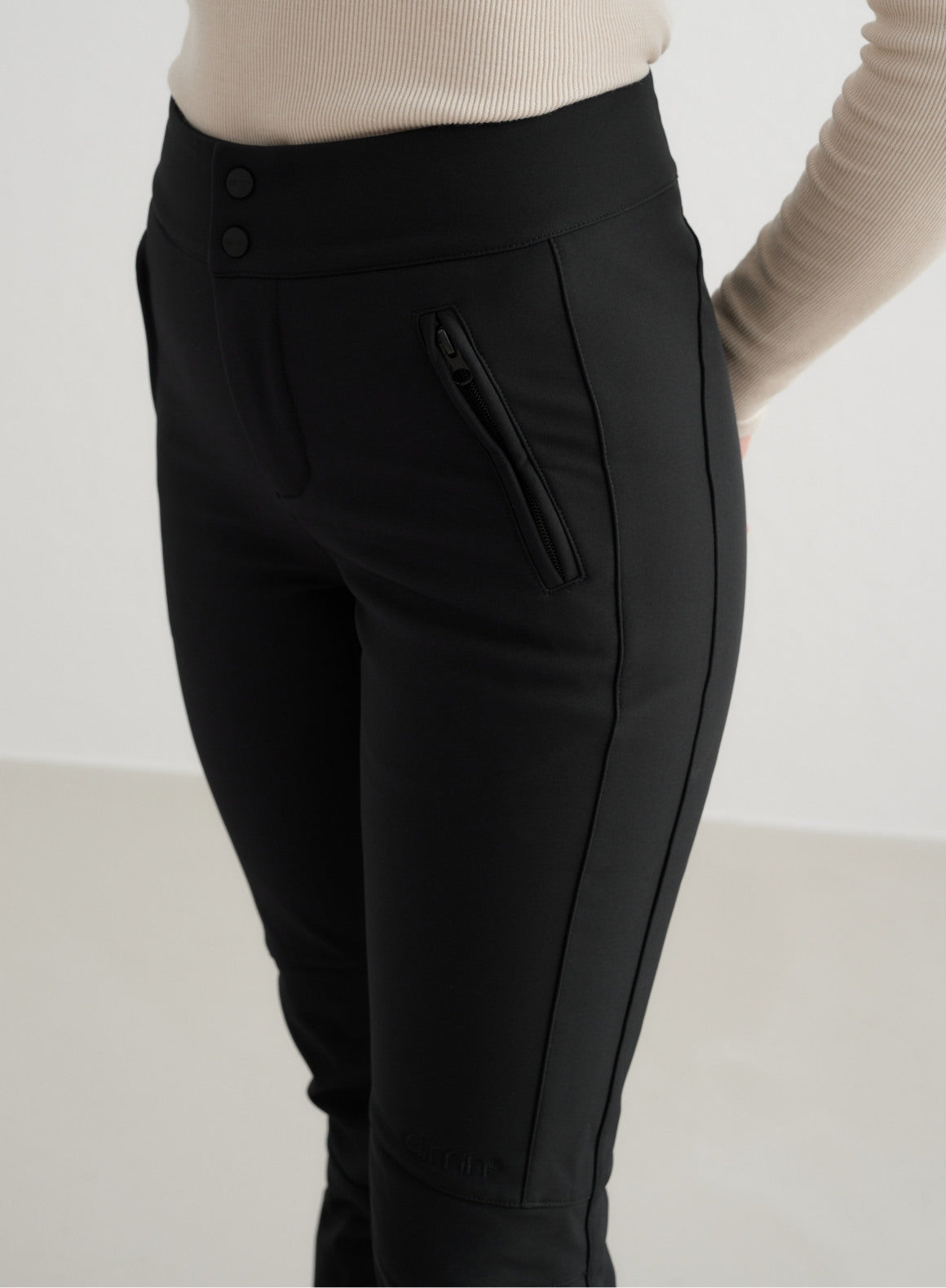 Black Stretch Thermal Pants for Women & Men - Warm Winter Base Layer for Outdoor Activities, Hiking, Skiing & Running