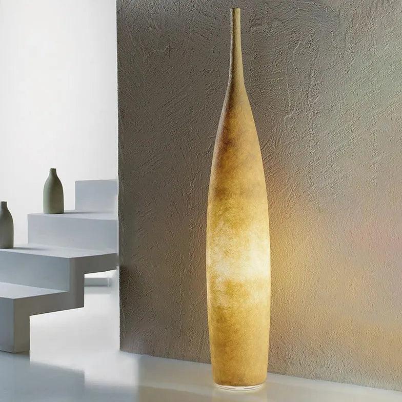 Elegant Vase-Shaped Resin Floor Lamp - Modern Home Decor Lighting for Living Room, Bedroom & Office | Dimmable LED Light with Remote Control